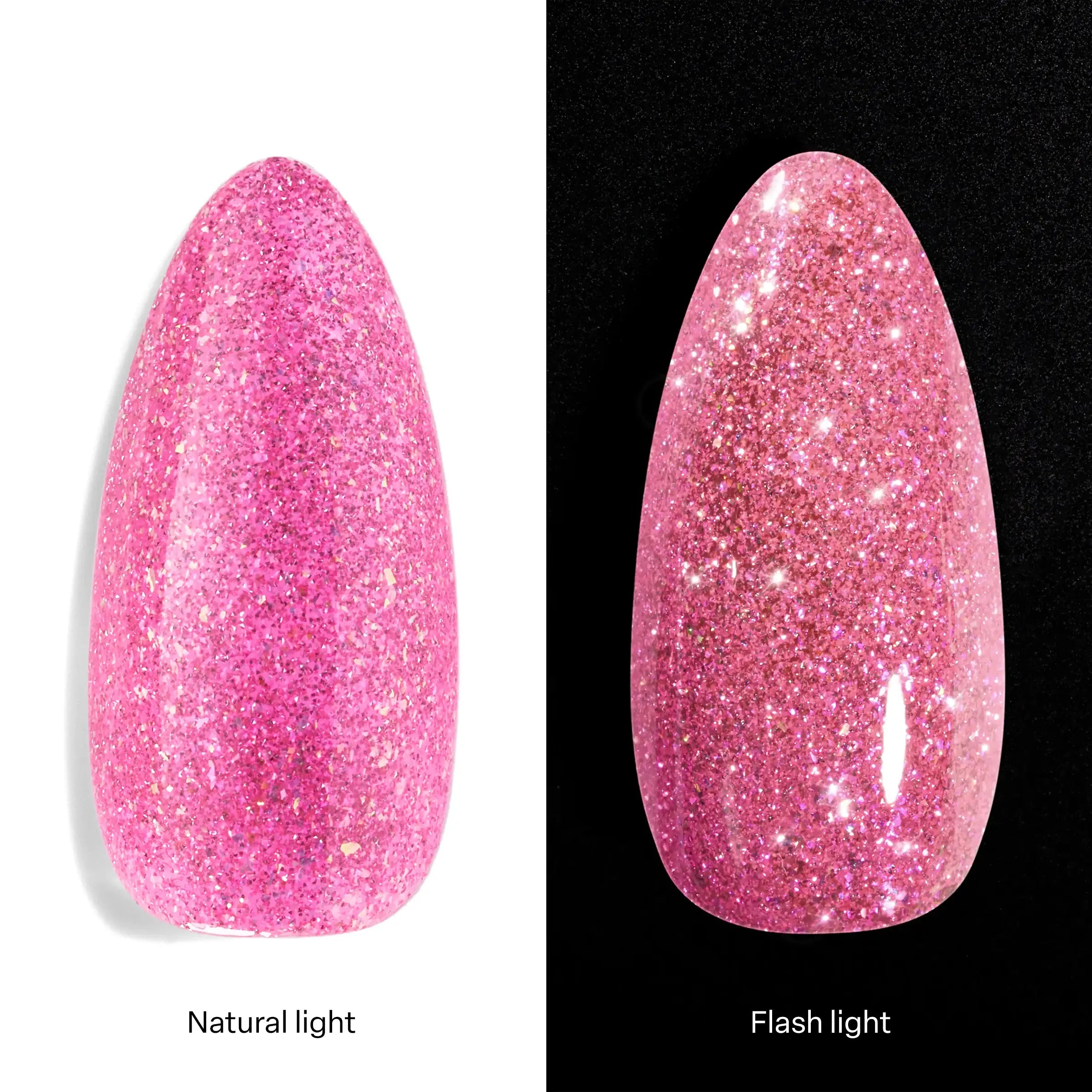 Apres Flash Glitter Gel FG10 - Kama/Karma Color - Professional Nail Art Glitter Gel for Salon & Home Manicures - Perfect for Parties, Weddings & Special Occasions