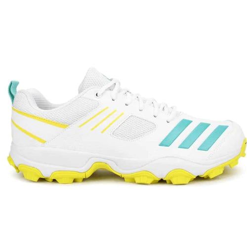 Adidas Crihase Cricket Shoes for Men - Yellow & Turquoise Sports Shoes - Perfect for Cricket Matches, Training & Outdoor Sports