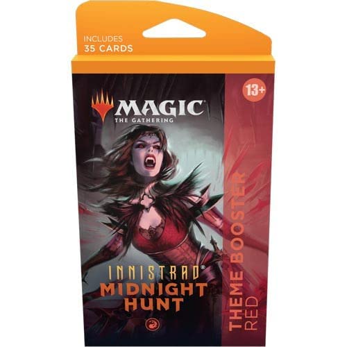 Magic: The Gathering Midnight Hunt Theme Booster - Red | MTG Card Game Expansion for Standard & Commander Decks | Perfect for Game Nights & Tournaments