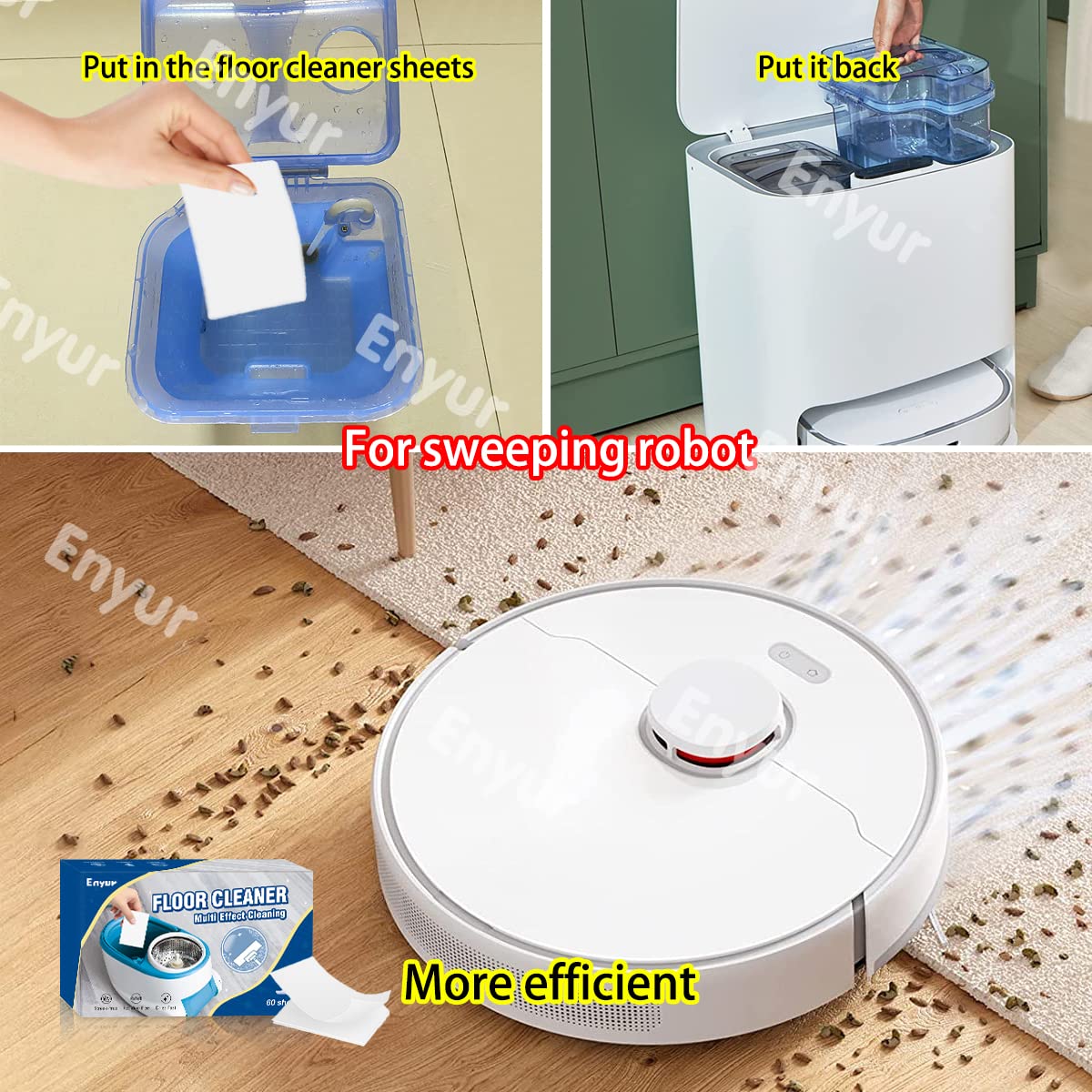 Concentrated Multi-Surface Floor Cleaner for Mopping - 120 Loads (2-Pack, Fresh Scent) - Ideal for RV, Small Spaces & Hardwood Floors | Perfect for Quick Cleaning in Apartments, Campers & Tiny Homes