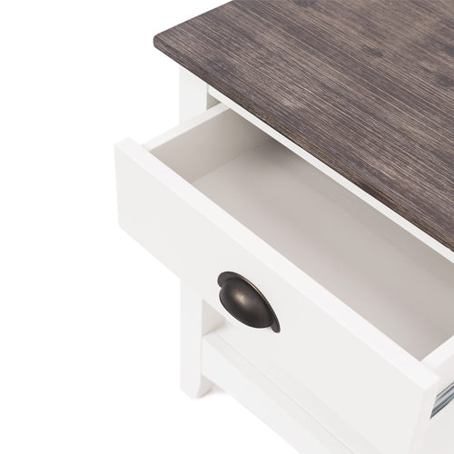 Modern Grange Bedside Table with 1 Drawer - Nightstand for Bedroom, Living Room, or Office - Compact Storage Solution for Books, Lamps & Essentials