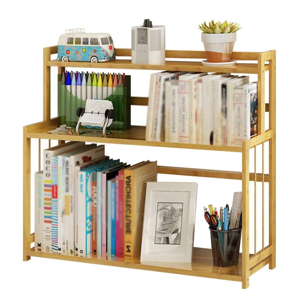 Chunlan Wooden Bookshelf - 2 Sizes (60x18x53cm) for Office, Living Room & Study - Sturdy Bookcase with Display Shelf for Home Decor & Storage