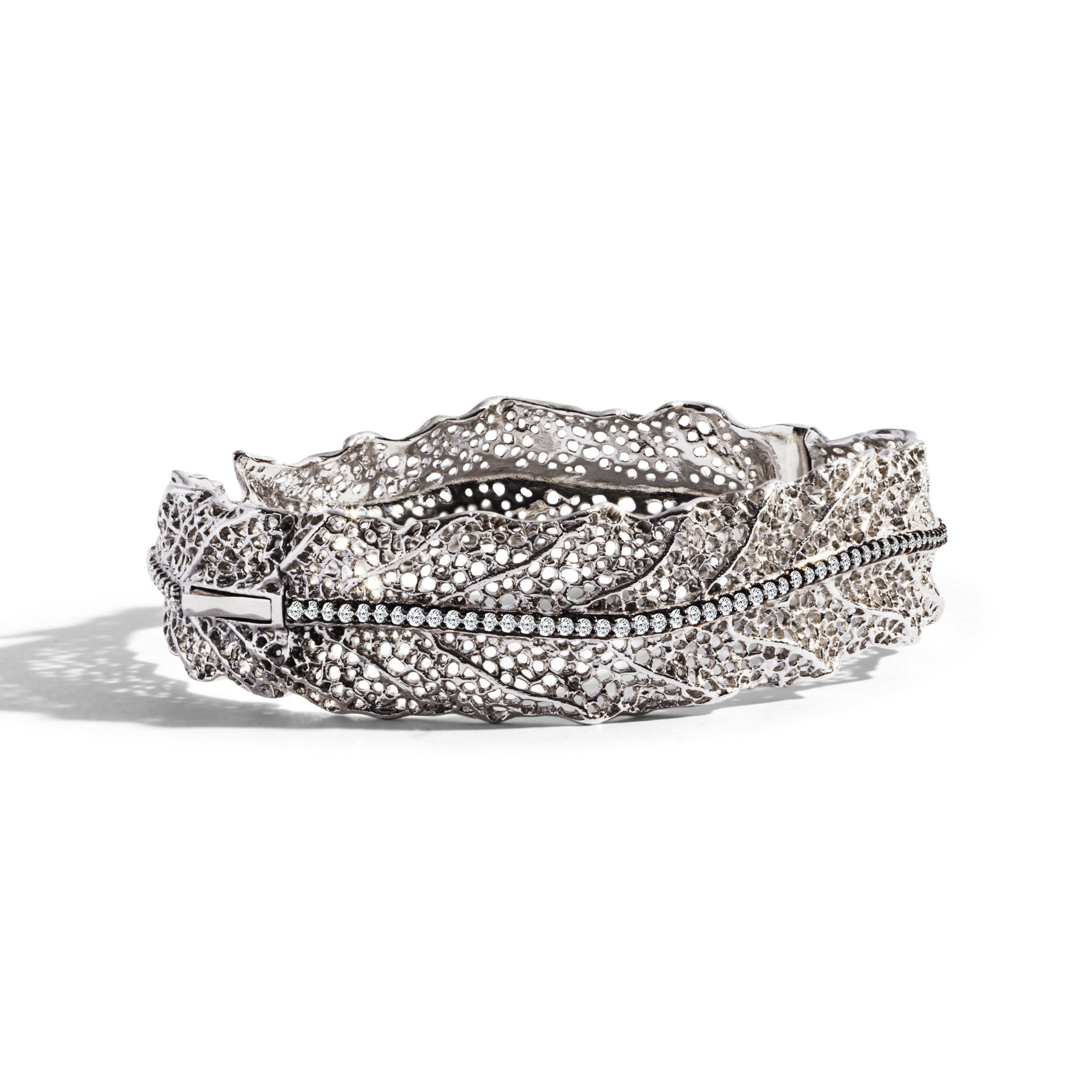 Exquisite Gooseberry Bangle Bracelet with Genuine Diamonds - Elegant Jewelry for Women, Perfect for Weddings, Parties & Special Occasions