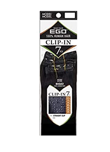 EGO MODEL 7-Piece Human Hair Straight Clip-In Extensions for Length & Volume | Perfect for Daily Wear, Parties & Special Occasions