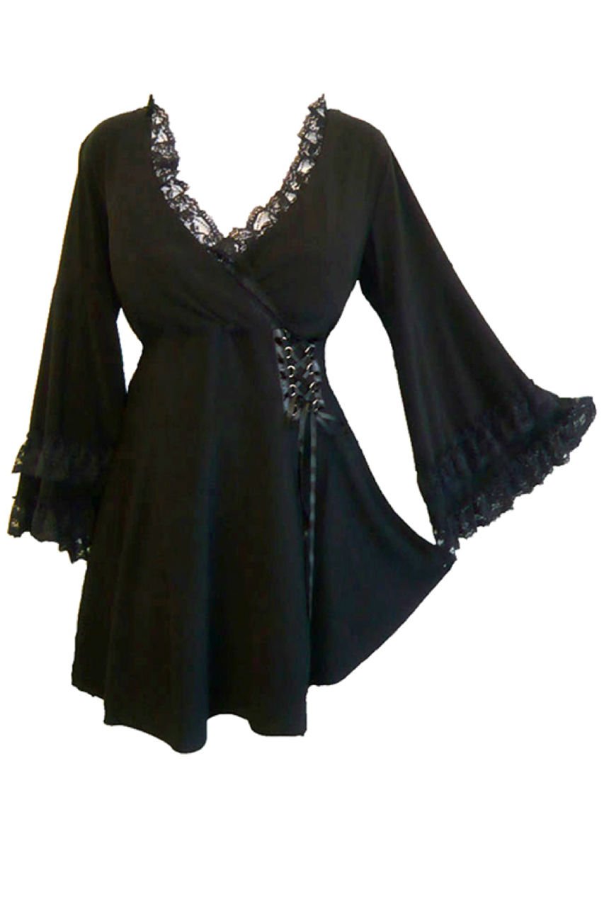 Victoria Corset Top for Women - Gothic Victorian Steampunk Lace Tunic | Perfect for Halloween, Cosplay, Festivals & Everyday Wear | Elegant Gothic Fashion for Parties & Special Occasions