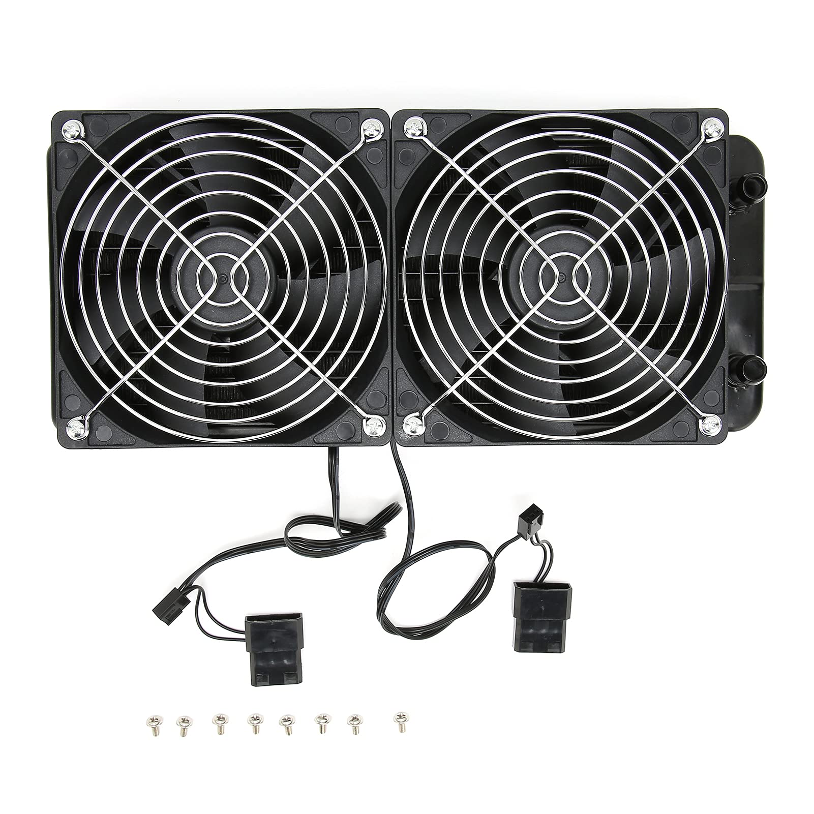 High Performance 10-Pipe Aluminum Water Cooling Radiator for PC - 120mm Liquid Cooling System with Fan | Ideal for Gaming PCs, Overclocking & High-End Computer Builds