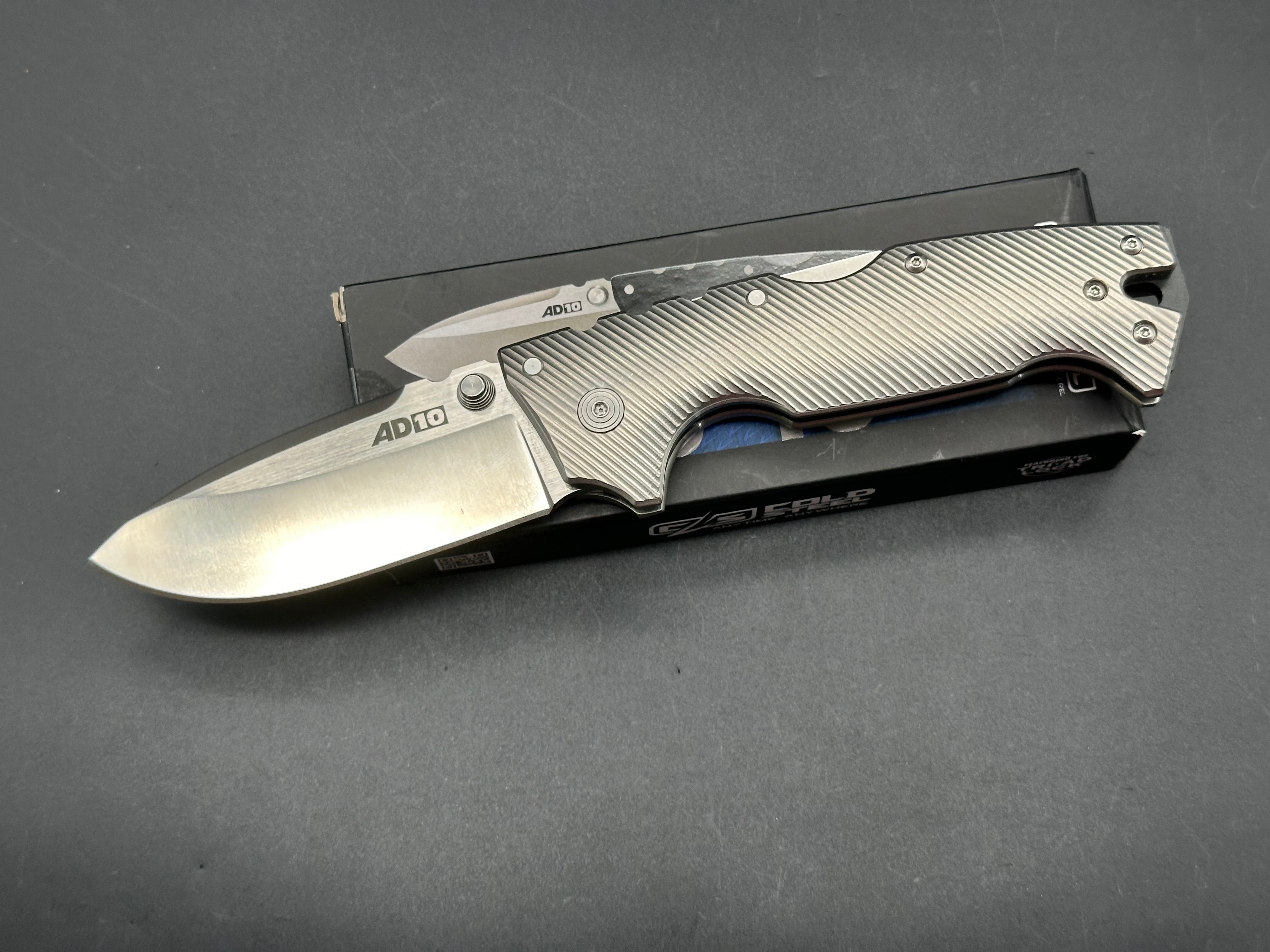 Cold Steel AD-10 Folding Knife with Titanium Scales & S35VN Steel Blade - EDC, Outdoor Survival, Hunting & Tactical Gear