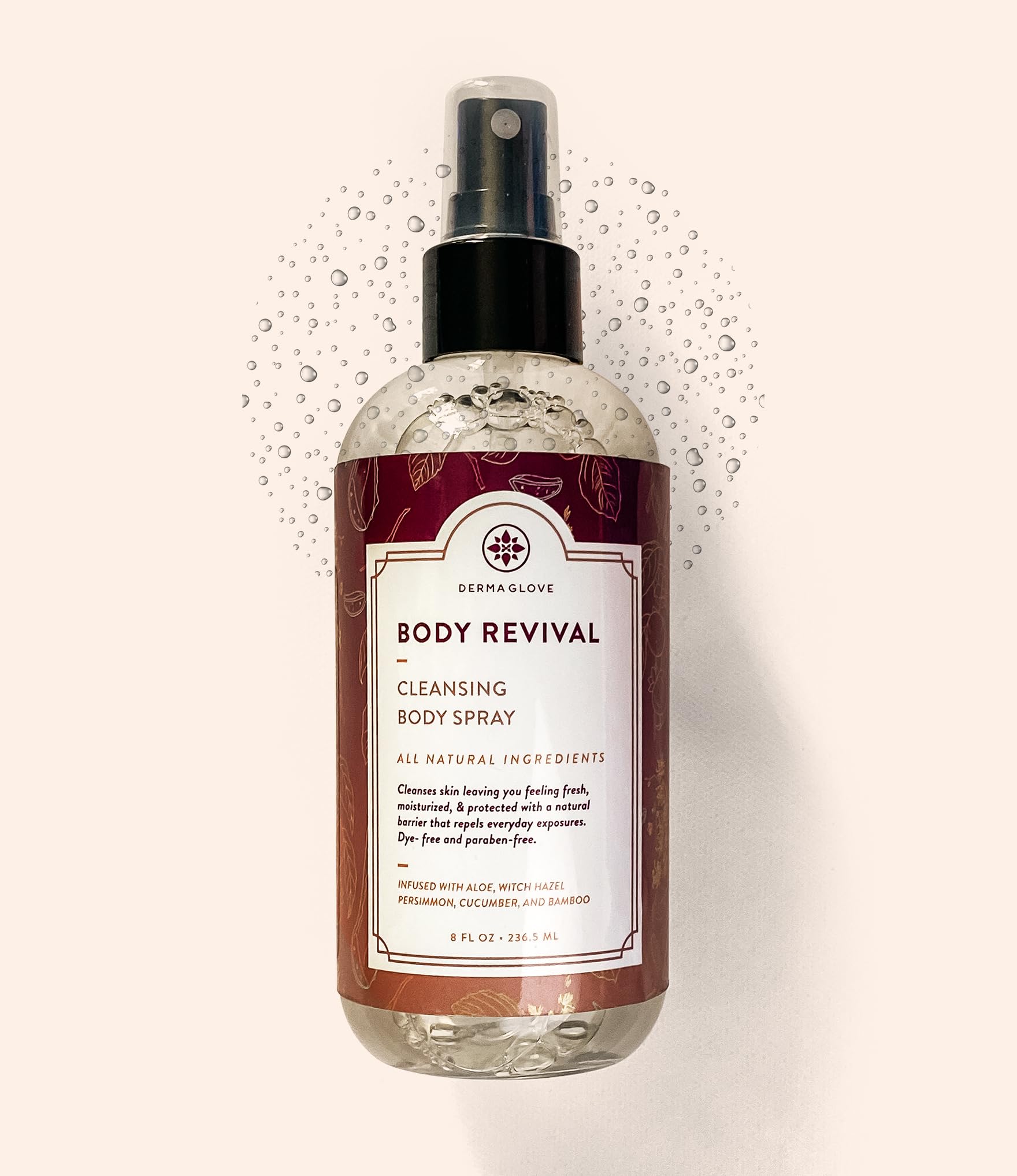BODY REVIVAL – No Rinse Shower Spray for Men & Women | Portable Waterless Cleansing Mist, Natural Alternative to Body Wipes – 8 oz | Perfect for Camping, Travel & Post-Workout Refreshment