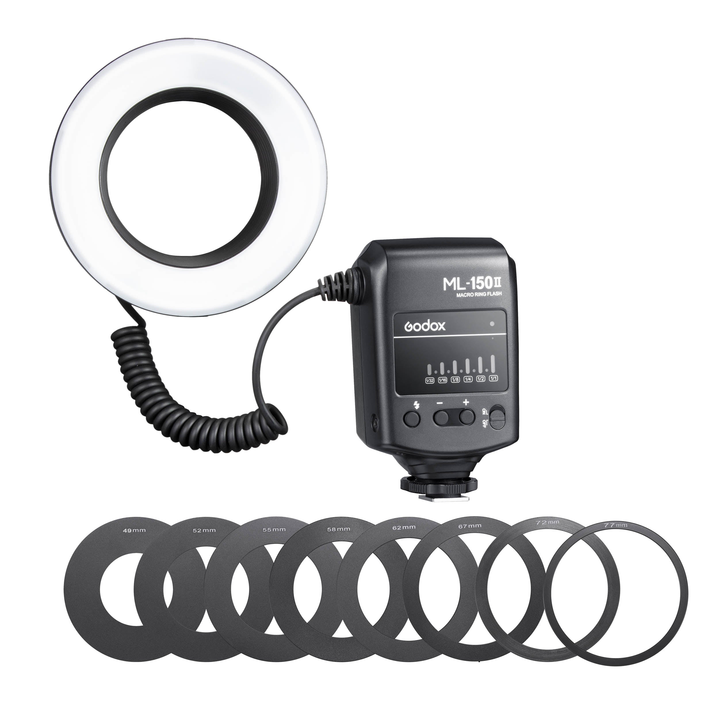 ML 150 II Macro Ring Flash with 8 Lens Adapters for DSLR Cameras - Perfect for Jewelry, Insect & Flower Photography Close-Up Shots