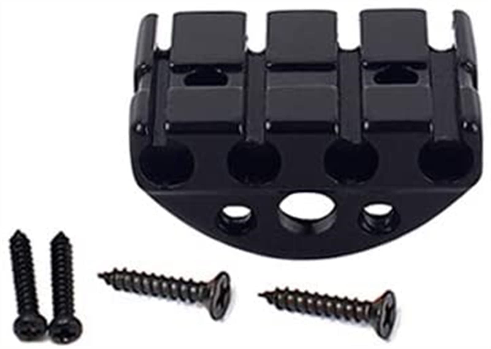 Bass Guitar Bridge System Set with Locking Nut & String Lock - Headless Electric Guitar Accessory for Professional Musicians & Stage Performances