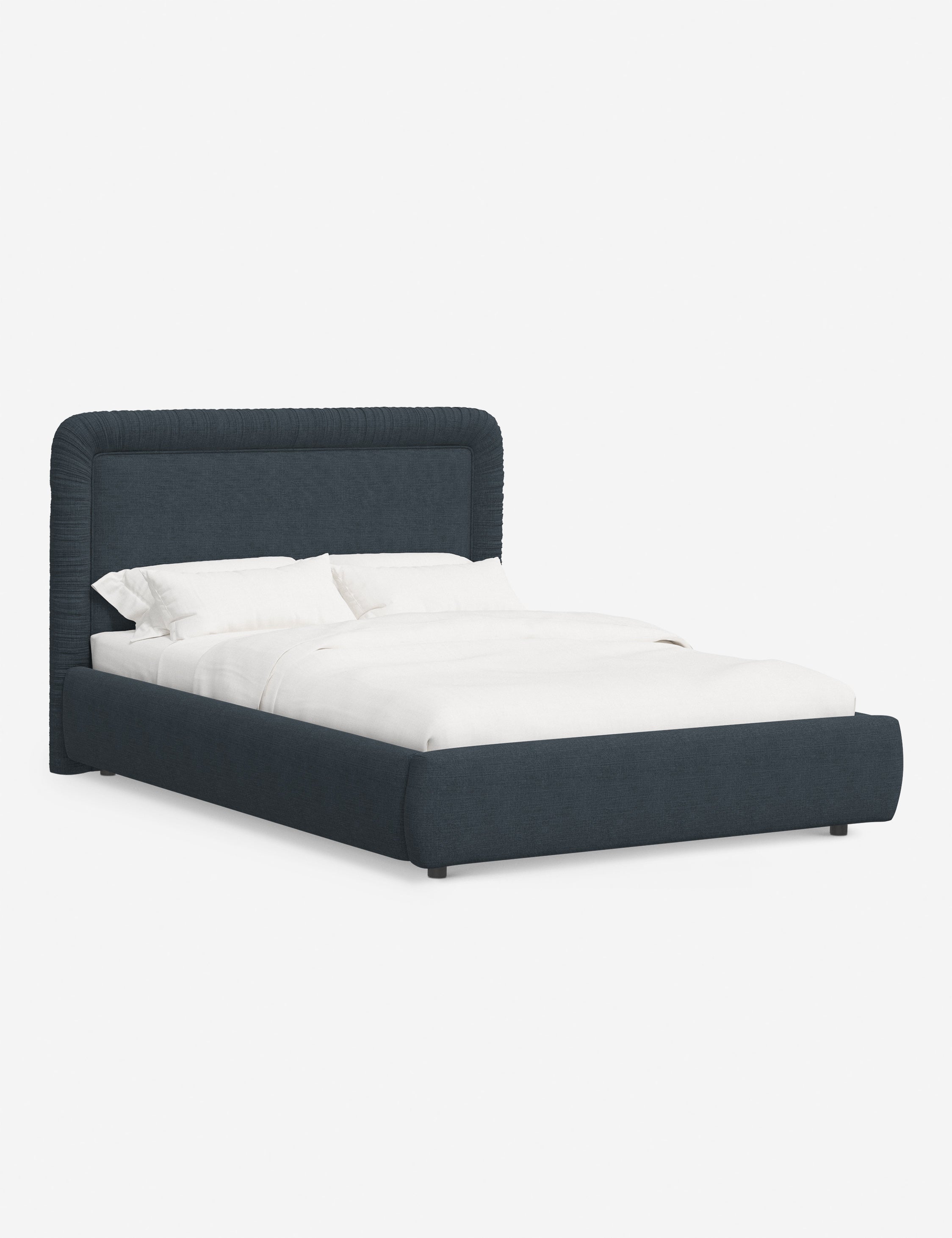 Courtet Platform Bed Frame - Queen Size, Modern Minimalist Wooden Bed with Headboard - Perfect for Bedroom, Guest Room & Small Space Living