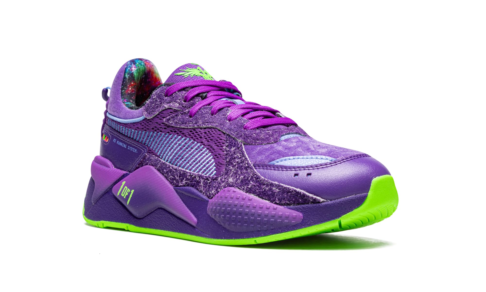 PUMA Men's RS-X Galaxy Basketball Sneakers - Purple & Black Athletic Shoes for Running, Gym & Casual Wear