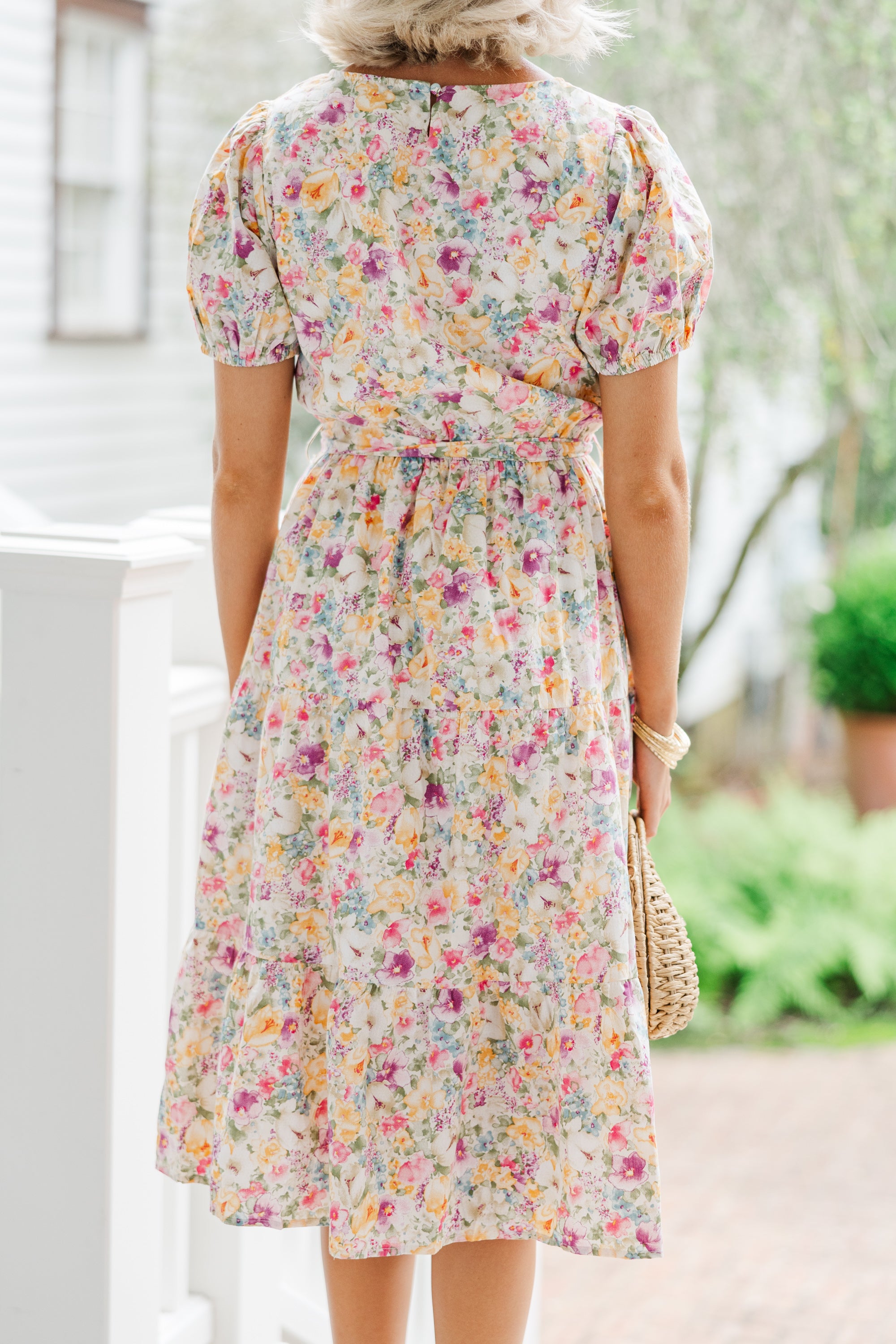 Best Days Ahead Lavender Purple Ditsy Floral Midi Dress - Elegant Summer Dress for Women, Perfect for Garden Parties, Date Nights & Casual Outings