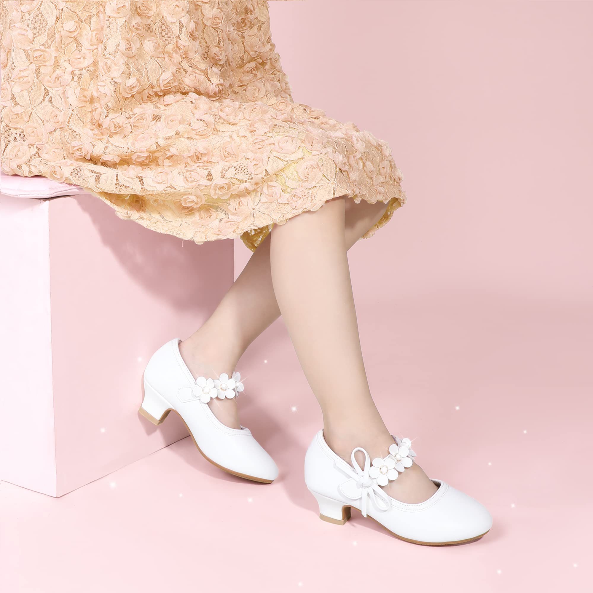 Girls Mary Jane Dress Shoes for Wedding & School Party