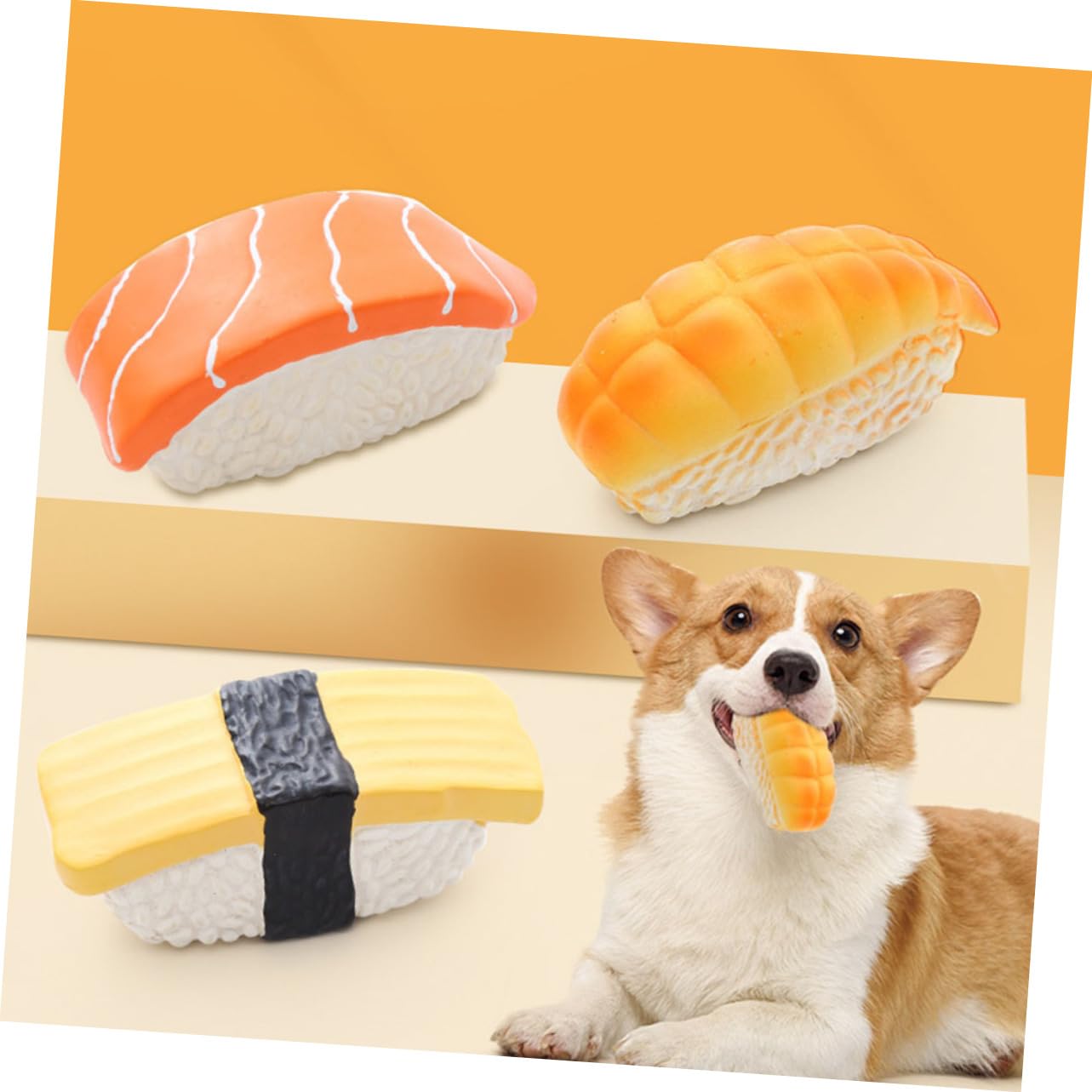 NOLITOY 3-Piece Dog Chew Toy Set - Latex Fetch, Molar Bite & Squeaky Toys for Puppy Teeth Cleaning & Playtime | Durable Rubber Chew Toys for Small & Medium Dogs