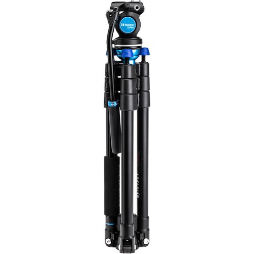 Benro Aero 2 PRO Lightweight Aluminum Travel Tripod with Flip Locks for DSLR Camera - Perfect for Outdoor Photography, Travel Vlogging & Video Shooting