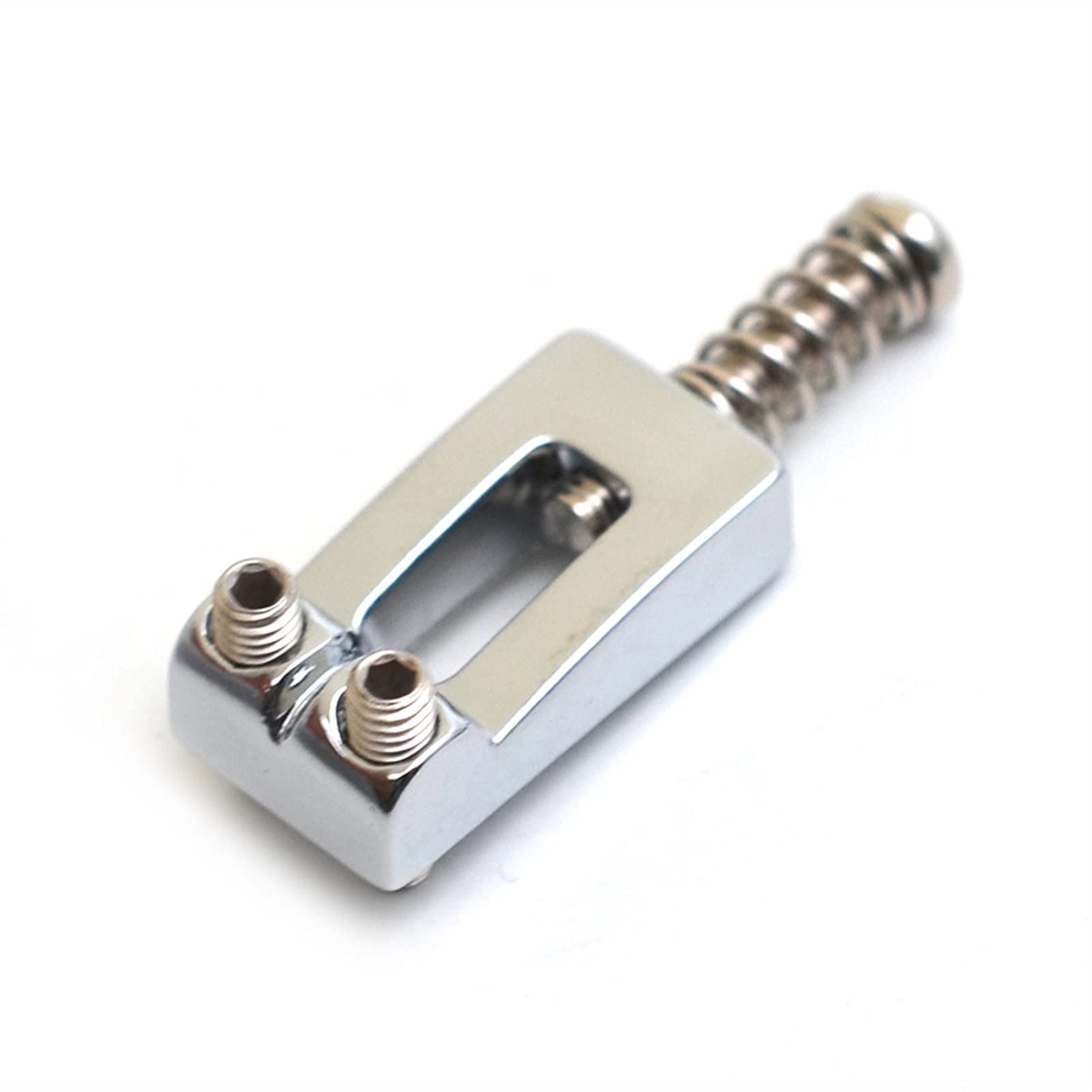 6-Piece Concave Electric Guitar Tremolo Bridge Set - Chrome/Silver & Gold String Saddles for Smooth Vibrato & Sustain | Perfect for Rock, Blues & Metal Performances