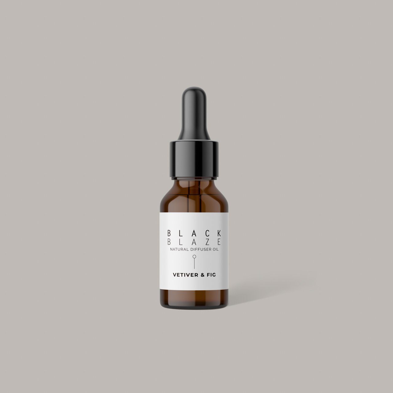 BLACK BLAZE Aromatherapy Diffuser Oil - Vetiver & Fig Scented Essential Oil for Home, Office & Spa | Relaxing & Uplifting Fragrance for Diffusers, Humidifiers & Massage