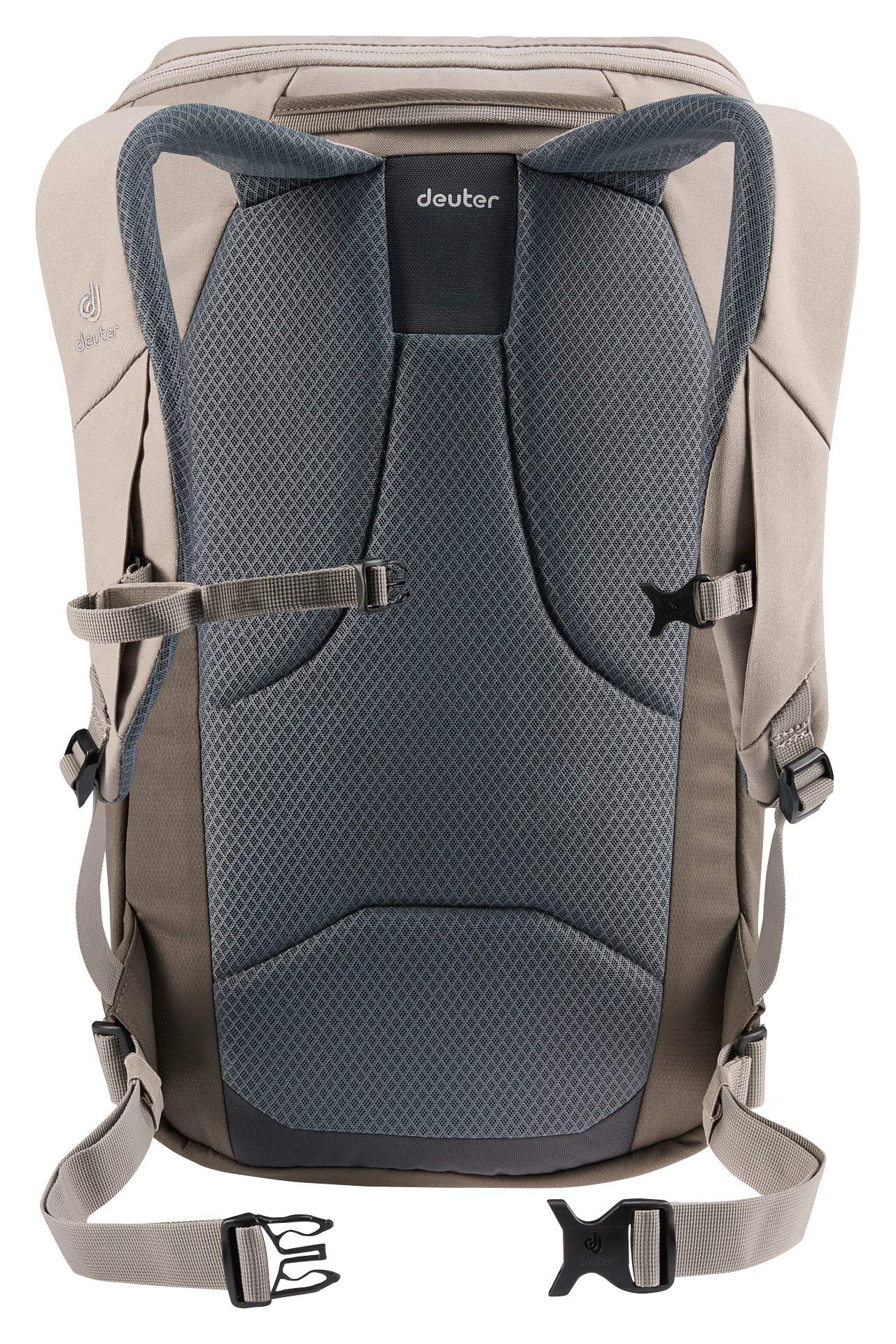 Deuter UP Stockholm Backpack - Durable Travel & Hiking Daypack for Men & Women, Stone/Pepper Color - Perfect for Commuting, Outdoor Adventures & Daily Use