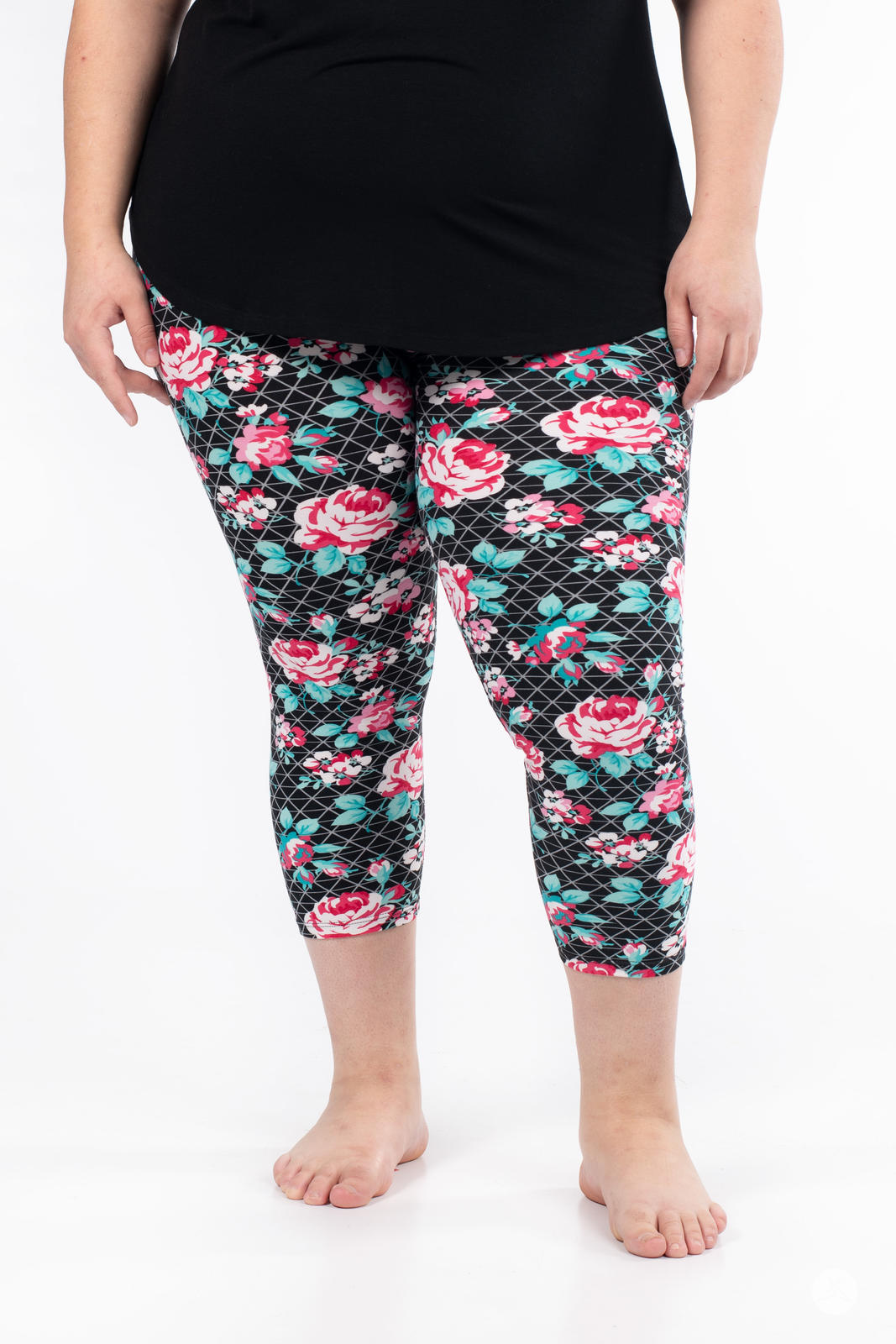 Gracie Rose Refreshed Crops - Women's Comfortable Yoga Pants for Workout, Running & Lounge Wear - Perfect for Gym, Home & Travel