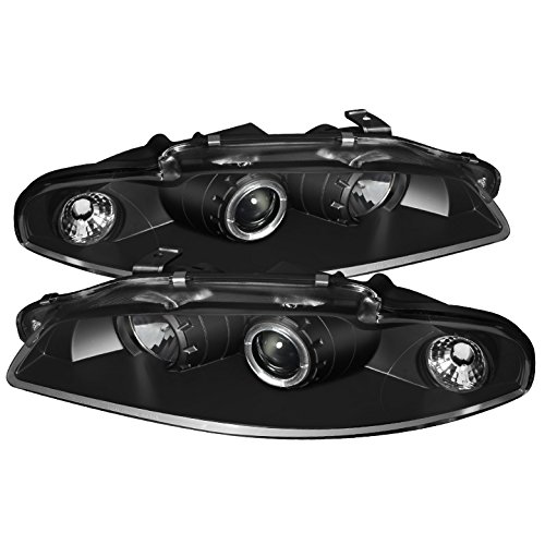 Premium CCFL Halo Headlights for 1997-1999 Mitsubishi Eclipse - Black/Clear Lens Replacement - Enhance Night Visibility & Style for Street & Show Cars
