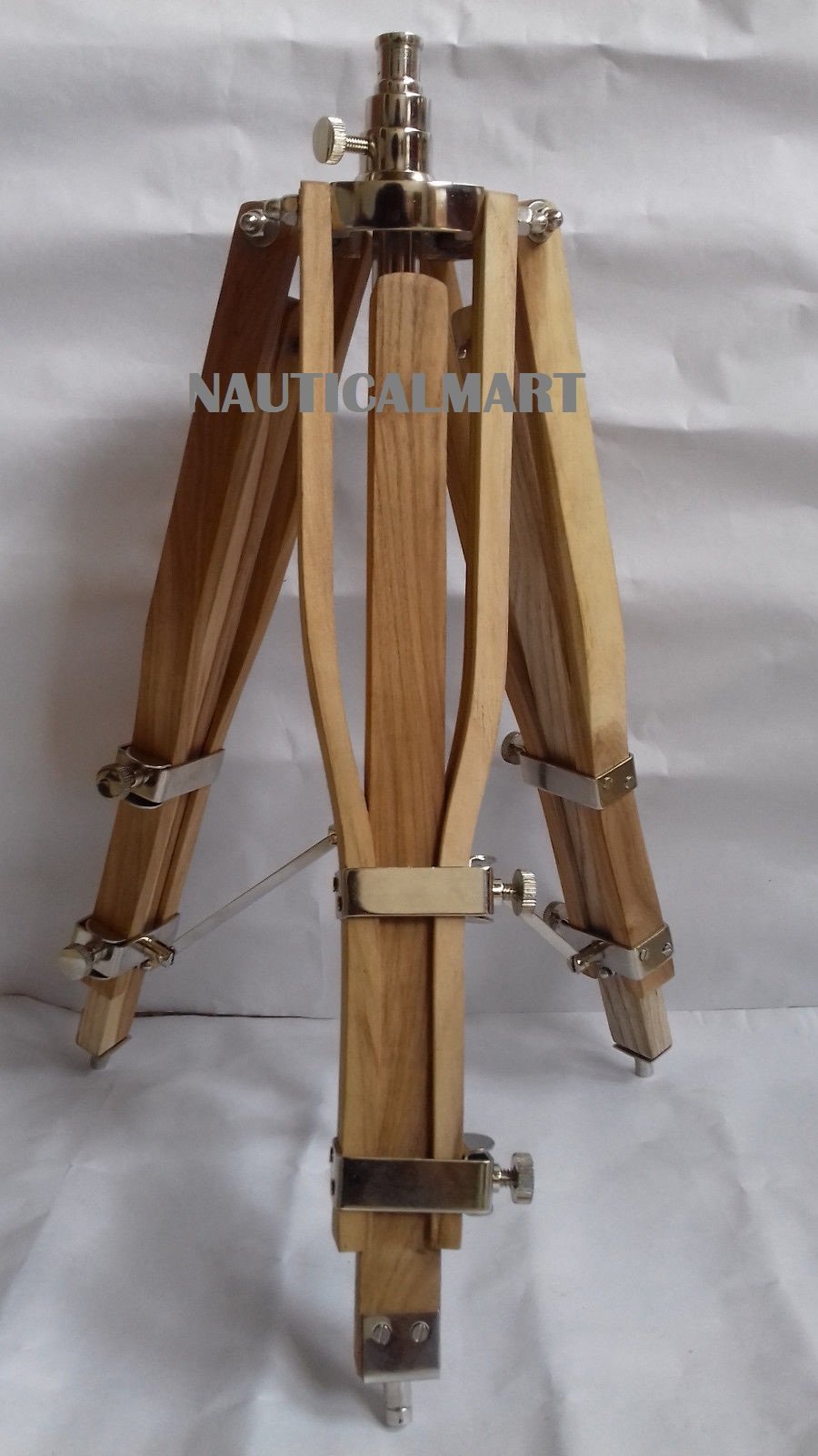 Vintage Industrial Tripod Floor Lamp - NauticalMart Marine Style Adjustable Height Living Room Lamp for Home Office, Bedroom, and Reading Nook