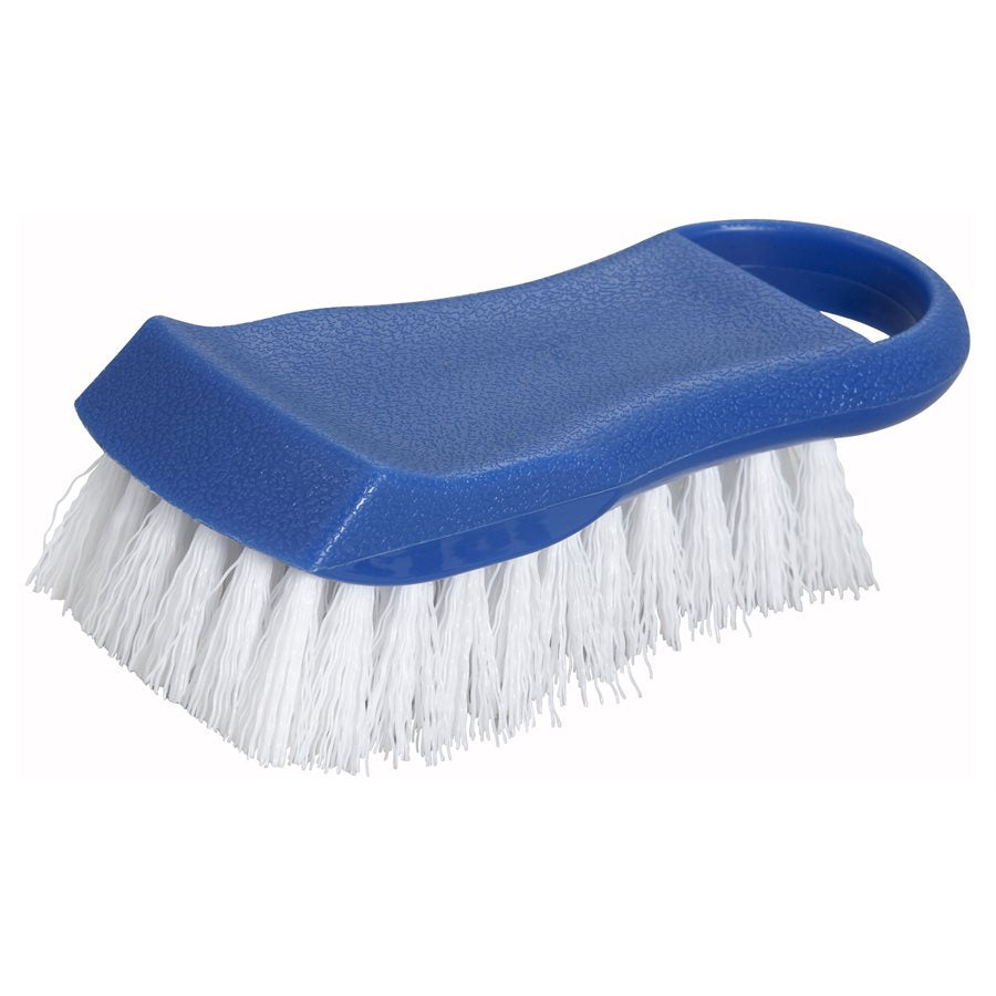 Winco Blue Cutting Board Brush - Heavy Duty Scrubber for Kitchen Cleaning - Perfect for Cutting Boards, Countertops, and Utensils - Dishwasher Safe & Durable Cleaning Tool