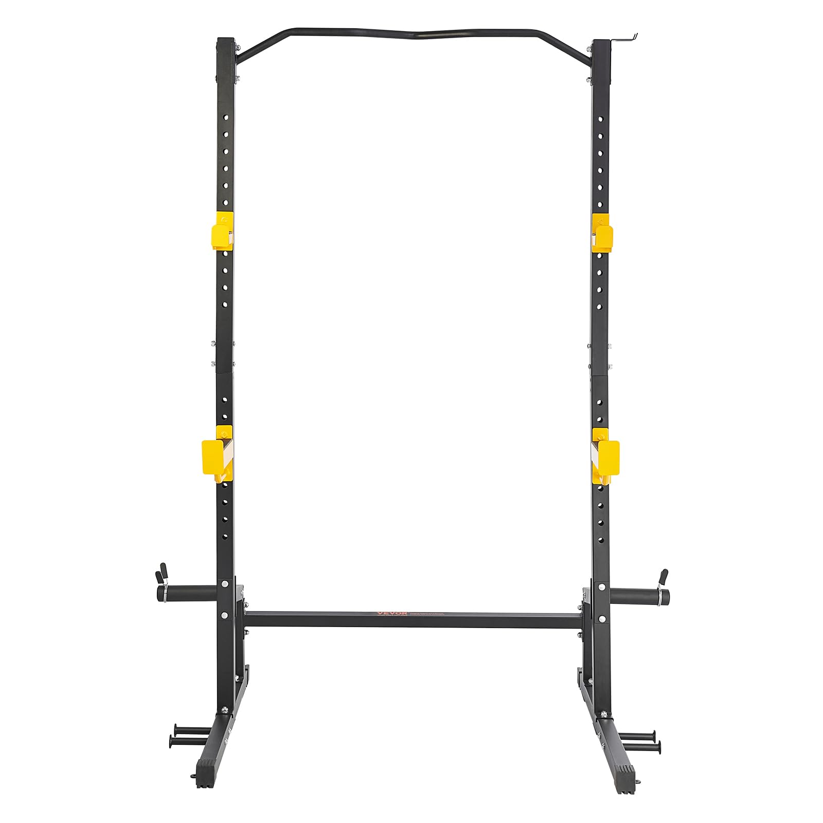 VEVOR Adjustable Squat Stand Power Rack - Multi-Functional Home Gym Equipment with Pull-Up Bar, Weight Plate Storage & J-Hooks for Strength Training - Perfect for Squats, Bench Press & Deadlifts in Home Garage Gym