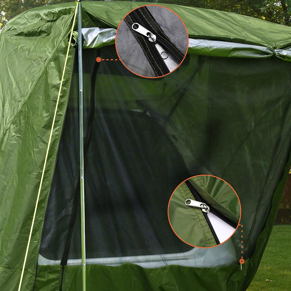 TheLAShop SUV Tent Tailgate Awning with Screen Net - Waterproof Camping Shelter for Outdoor Adventures, Picnics, and Beach Trips