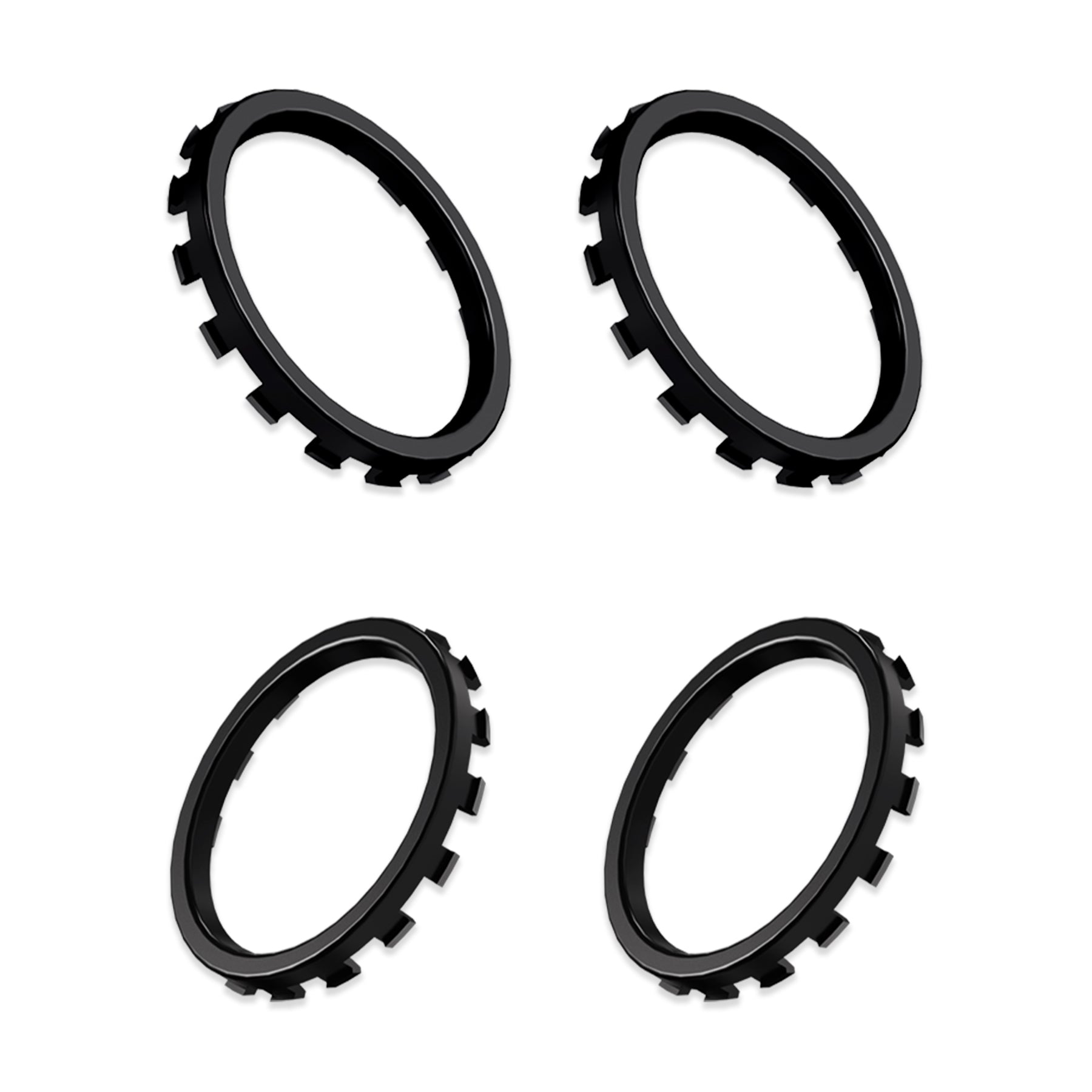 eXtremeRate Custom Black Accent Rings for Xbox Elite Series 2 Core & Elite Series 2 Controllers - Compatible with Xbox One Elite & Series X/S Controllers (XOJ13008GC) - Perfect for Gaming Customization & Controller Personalization