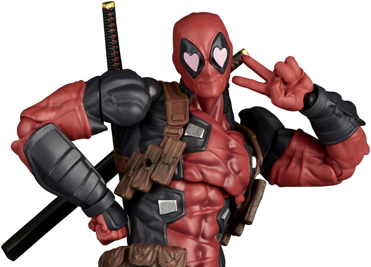 Amazing Yamaguchi Revoltech Deadpool 2.5 Action Figure - Highly Articulated Collectible Toy for Marvel Fans | Perfect for Display, Photography & Cosplay Play