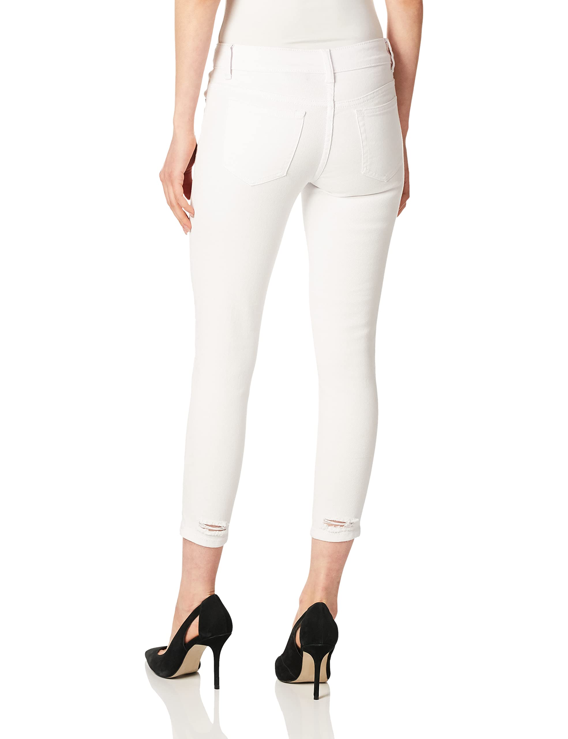 COVER GIRL Women's Ripped Cropped Skinny Jeans - High Waist Distressed Denim Pants for Casual Outfits & Streetwear Fashion | Perfect for Parties, Dates and Everyday Wear