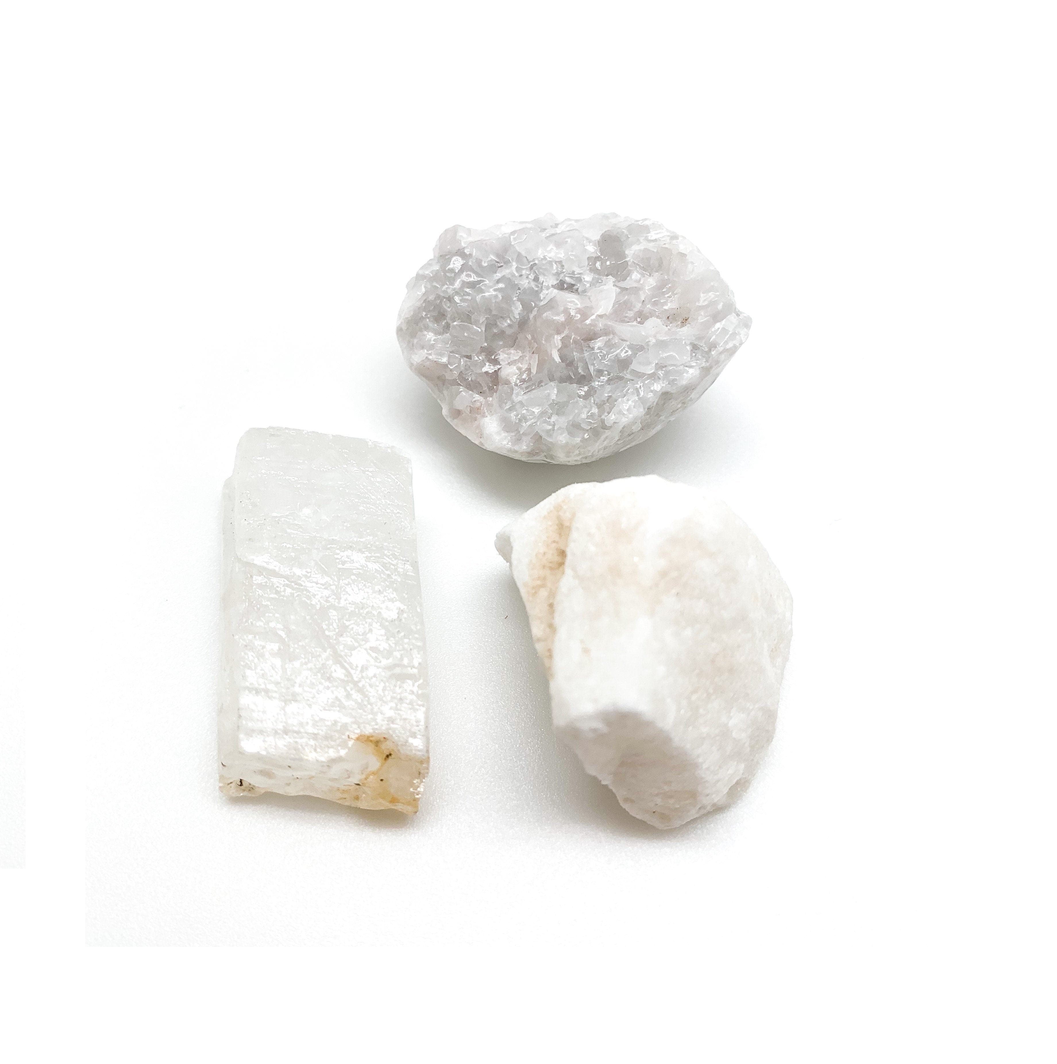 Calcite White Rough Stones for Meditation, Healing & Energy Balance – Perfect for Home Decor, Yoga & Spiritual Practices