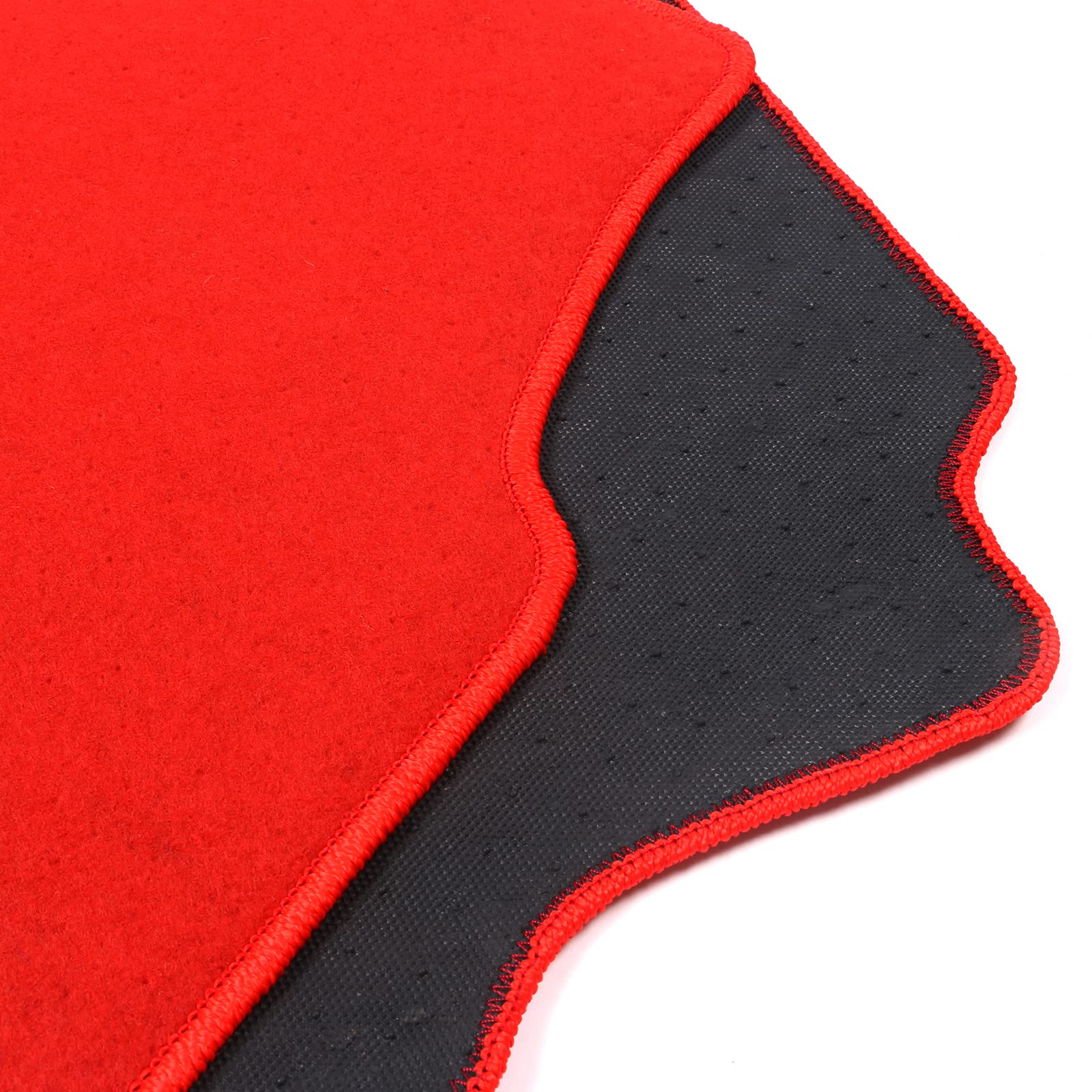 **FREEMOTOR802® 5-Piece Nylon Car Floor Mats for 1994-2001 Acura Integra - Non-Slip, Custom Fit, Red Interior Accessories - Perfect for Daily Driving & Road Trips**
