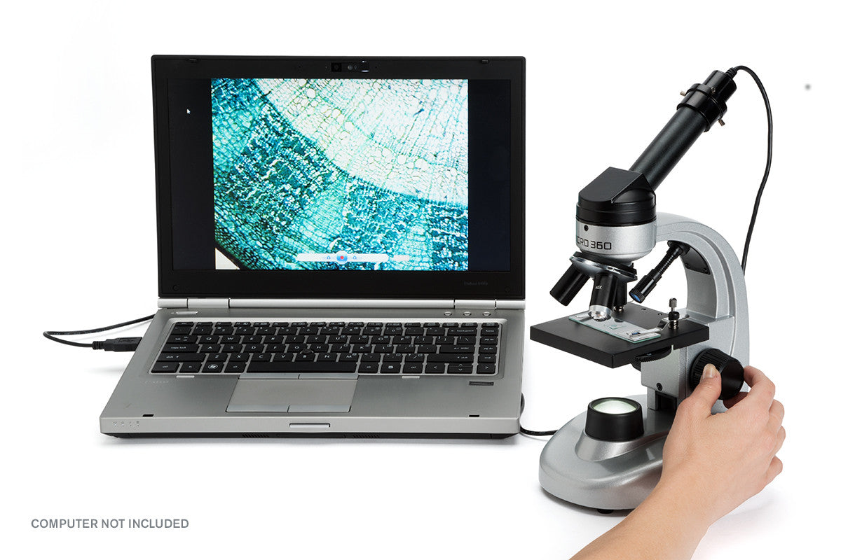 Micro 360+ Digital Microscope with 2MP HD Camera - Perfect for Coin Collecting, Jewelry Inspection & Science Education