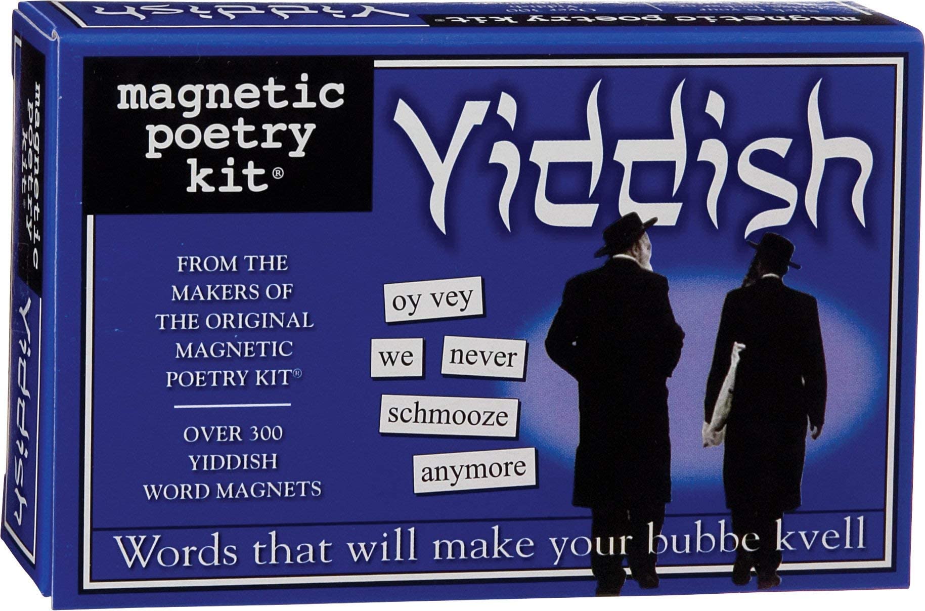 Yiddish Magnetic Poetry Kit - Refrigerator Word Magnets for Writing Poems & Letters - Made in USA - Perfect for Home, Office & Creative Gifts