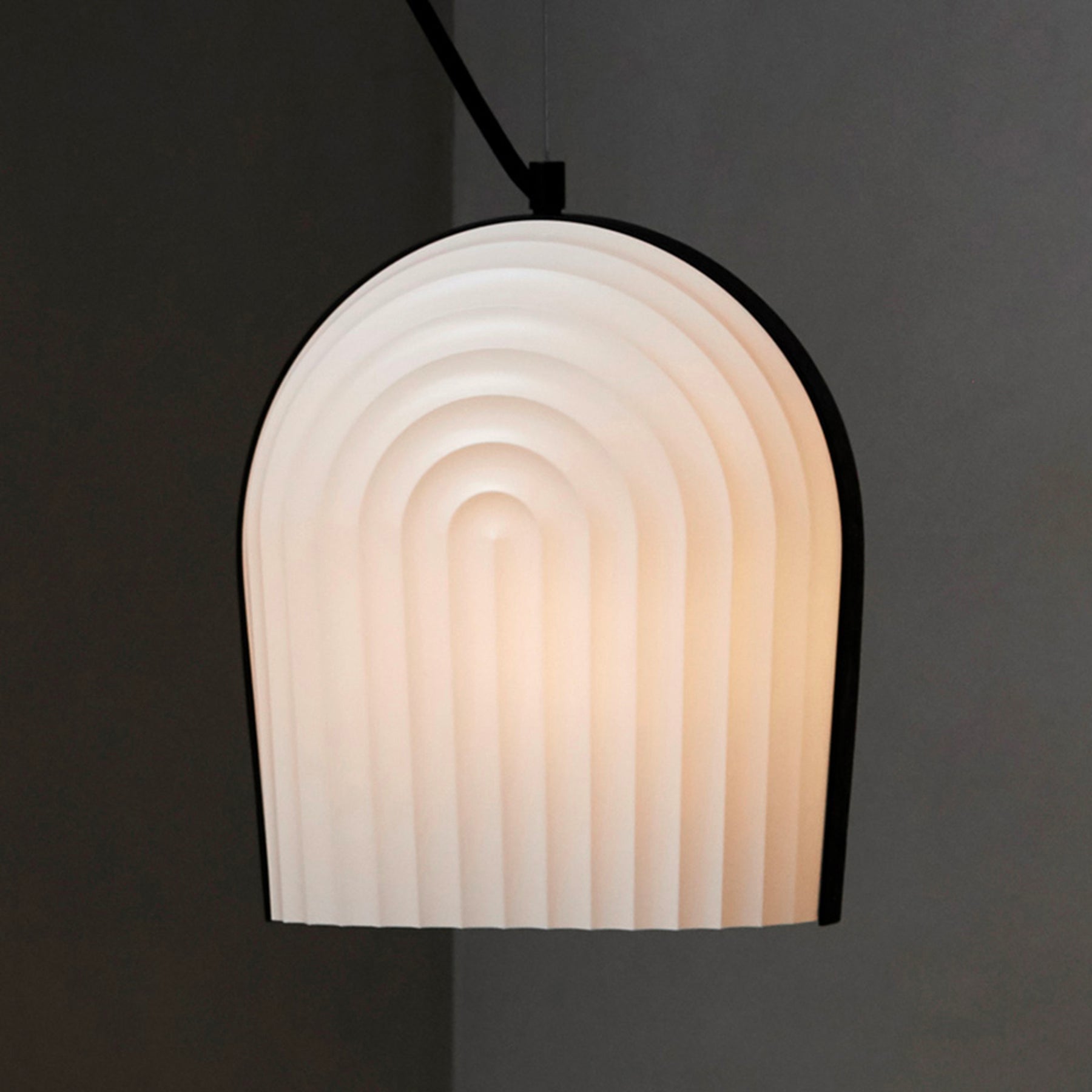 Modern Arc Pendant Lamp - Adjustable Hanging Light Fixture for Kitchen Island, Dining Table & Living Room Decor | Industrial Style Lighting for Home & Office