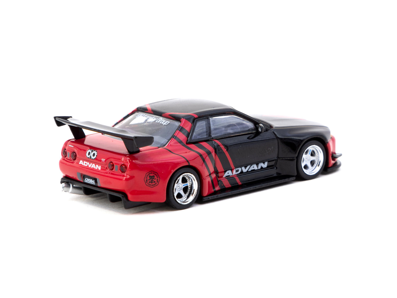 Tarmac Works 1/64 Nissan Skyline GT-R R32 Widebody Advan JCCS Special Edition Diecast Model Car - Perfect for Collectors, Display & Racing Enthusiasts