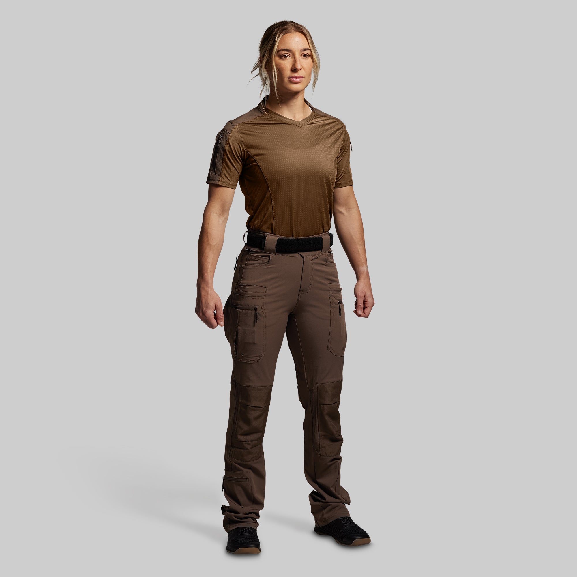 Women's Op Top Pro Tactical Shirt - Coyote Brown | Durable & Comfortable for Outdoor Adventures, Hiking & Military Use