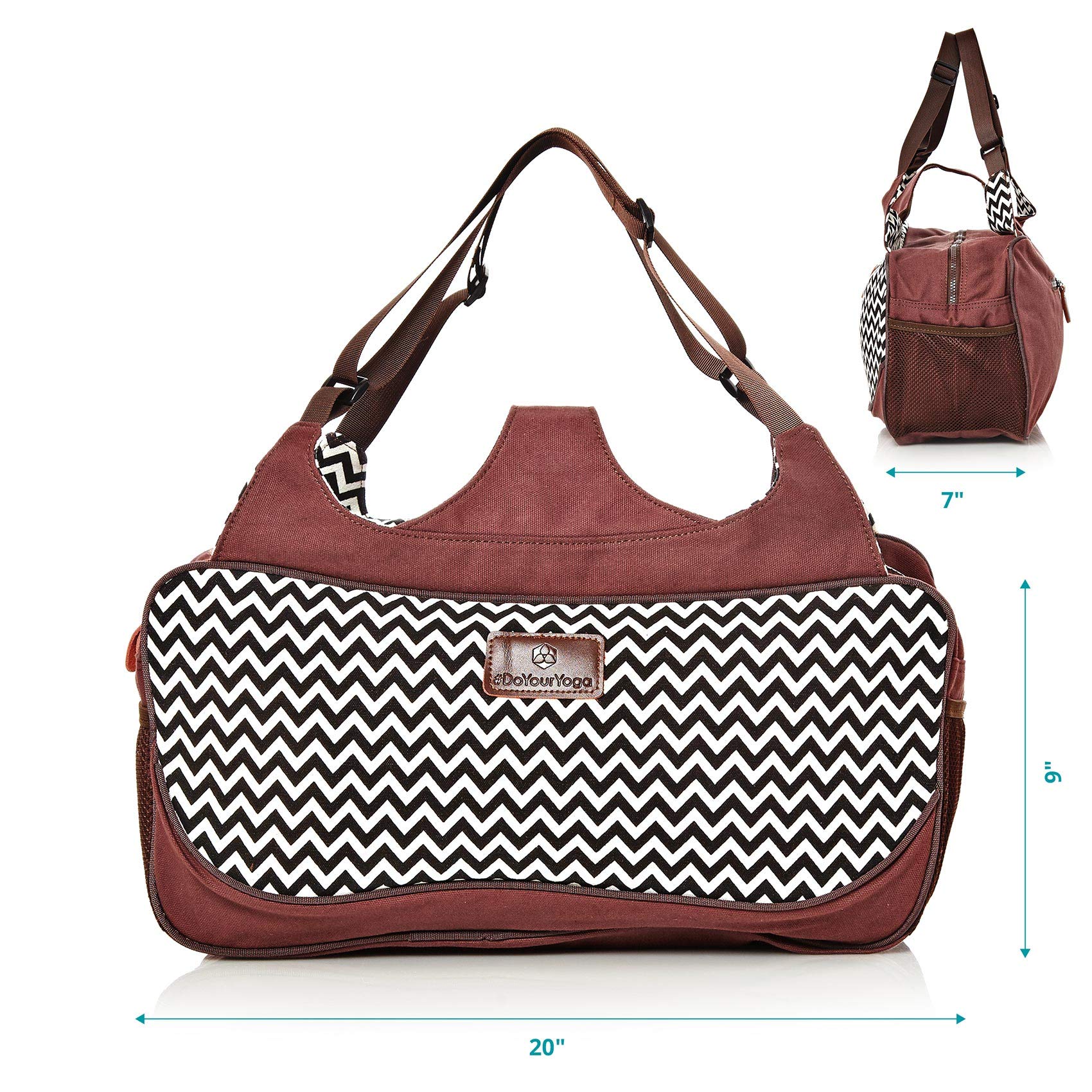 Extra Large Full-Zip Yoga Mat Tote Bag with Multi-Pockets - Waterproof Gym Bag for Pilates, Yoga & Fitness - Perfect for Sports, Travel & Storage »Vimalaa«