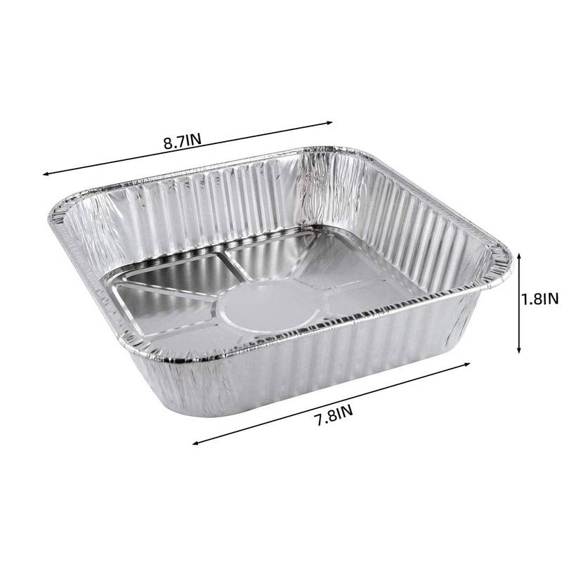 Disposable Aluminum 9 Inch Square Deep Cake Baking Pans - 500 Pack for Baking, Cooking, Meal Prep & Storage | Perfect for Cakes, Brownies, Lasagna & Toaster Oven Roasting | Home Kitchen & Commercial Use