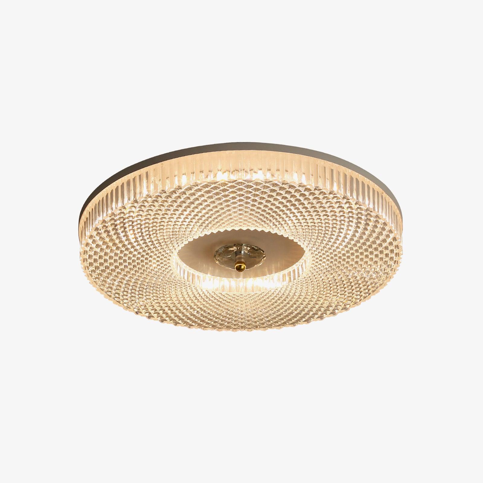 Ayla LED Flush Mount Ceiling Light - Modern Round Dimmable Lighting Fixture for Bedroom, Kitchen, Hallway & Living Room - Energy Efficient Bright White Light
