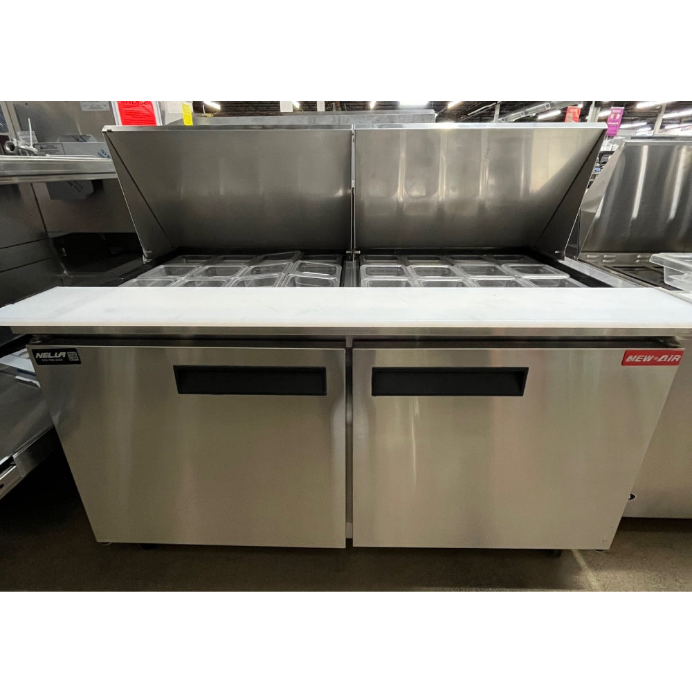 Used MSA 60 2-Door Air NPT 060 Mega Top Commercial Refrigerated Prep Table for Sandwich & Salad - Perfect for Restaurants, Delis & Catering Businesses