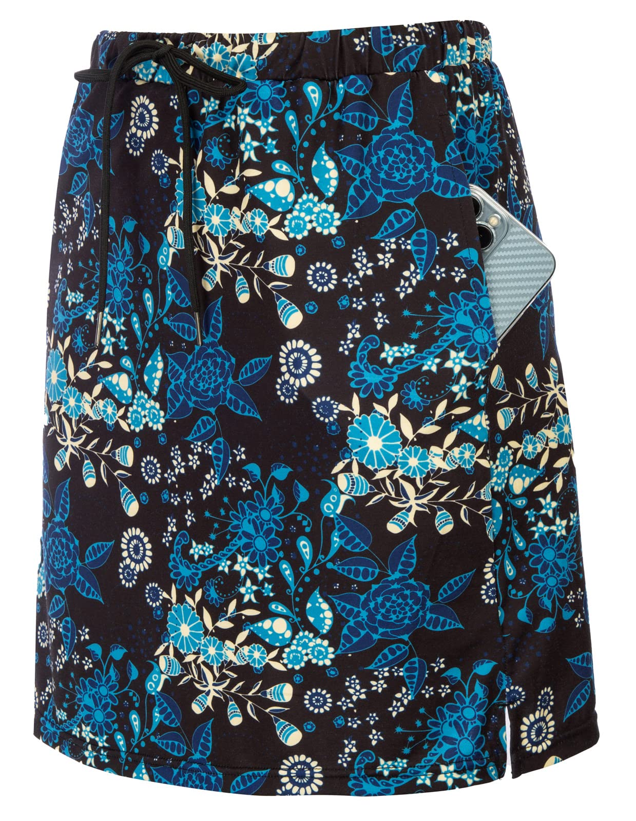 JACK SMITH Women's Athletic Skorts - Stretchy Knee-Length Skirts with Drawstring Waist & Mesh Shorts Pockets - Perfect for Running, Tennis & Outdoor Activities