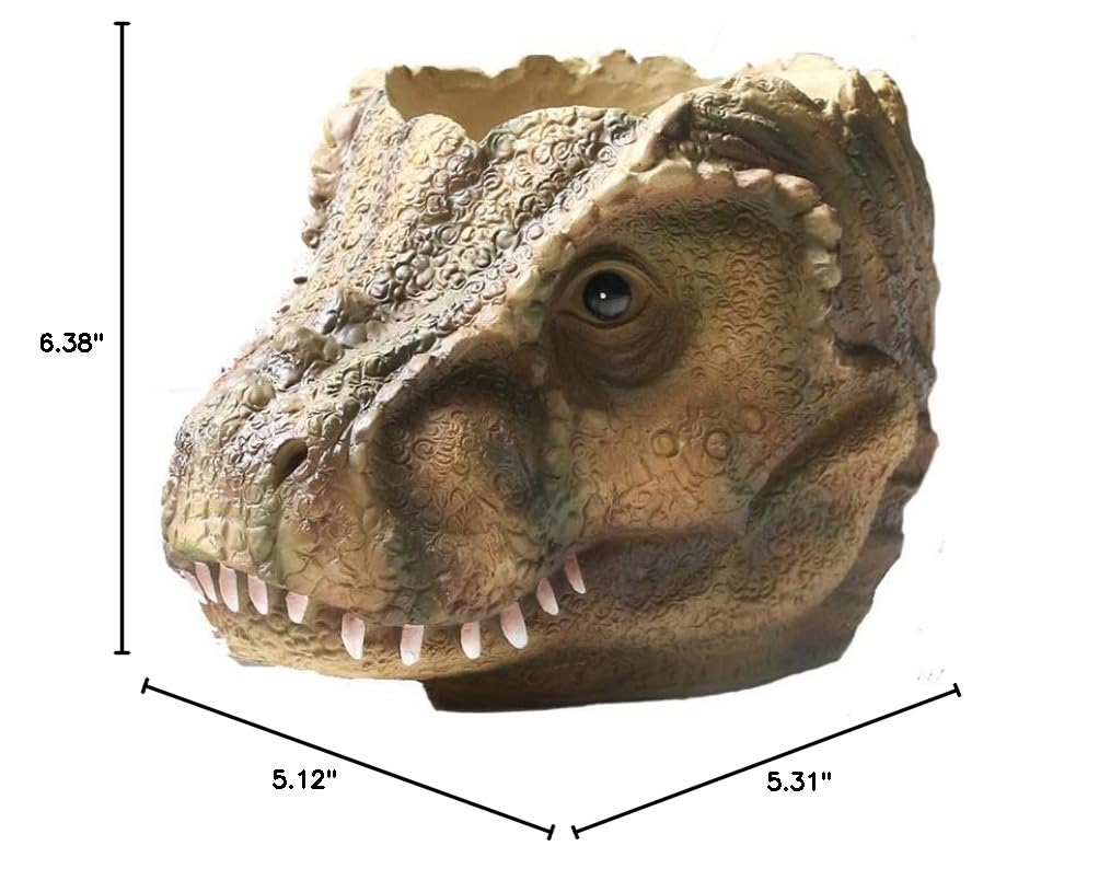 Dinosaur Flower Pot - Tyrannosaurus Rex Succulent Planter for Home & Office Decor | Perfect for Cactus, Small Plants & Desktop Decorations