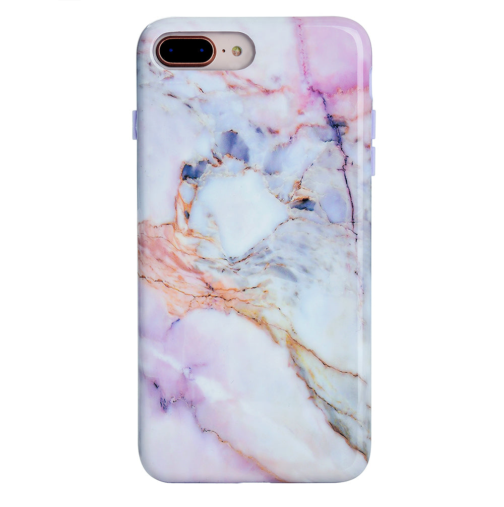 Violet Sky Marble iPhone Case - Premium Protective Cover for iPhone [Model Numbers] | Shatterproof & Scratch-Resistant | Stylish Marble Design for Everyday Use, Work & Travel