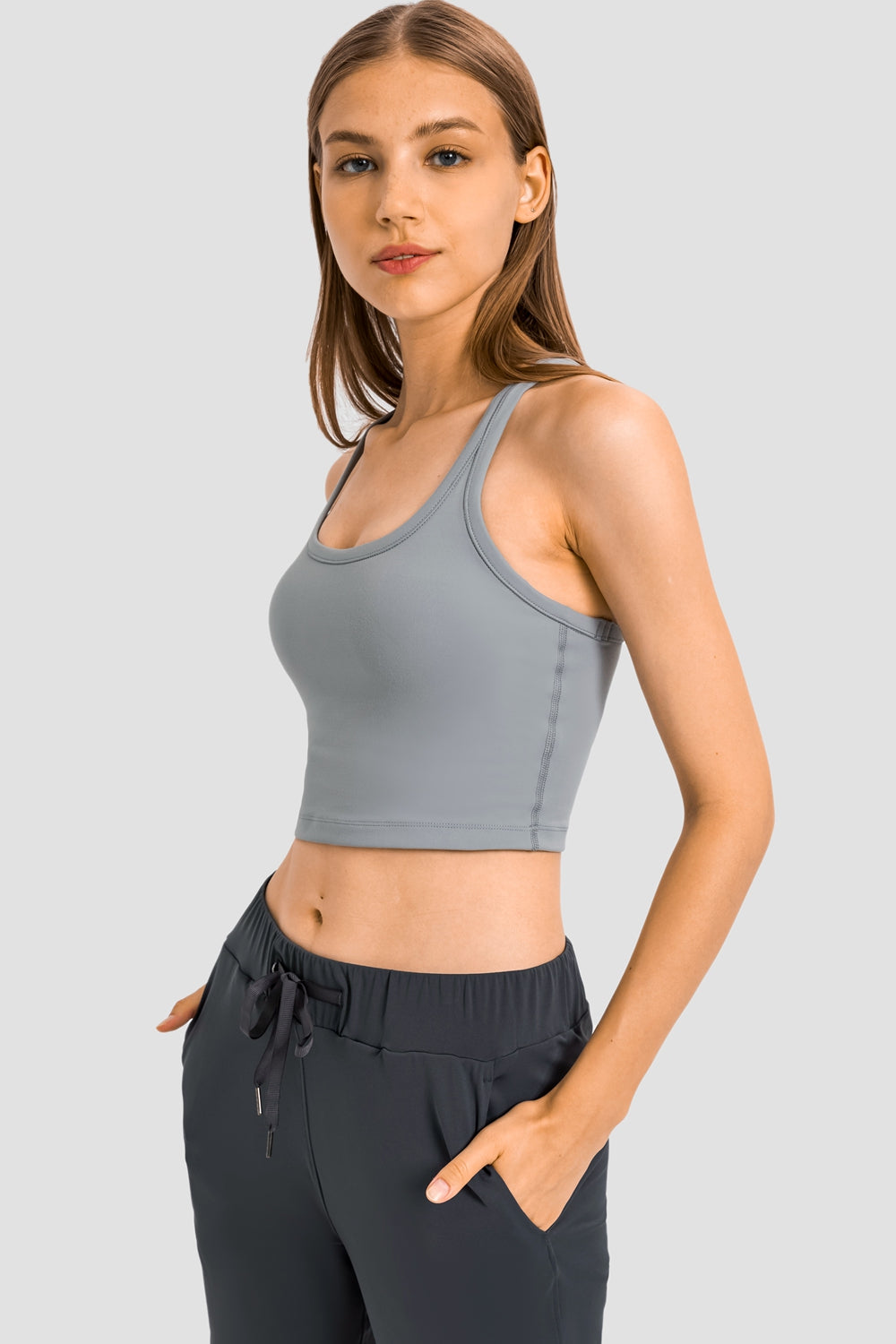 High Support Racerback Sports Bra for Women - Breathable Workout Top for Running, Yoga & Gym - Comfortable Fitness Apparel for Active Lifestyles
