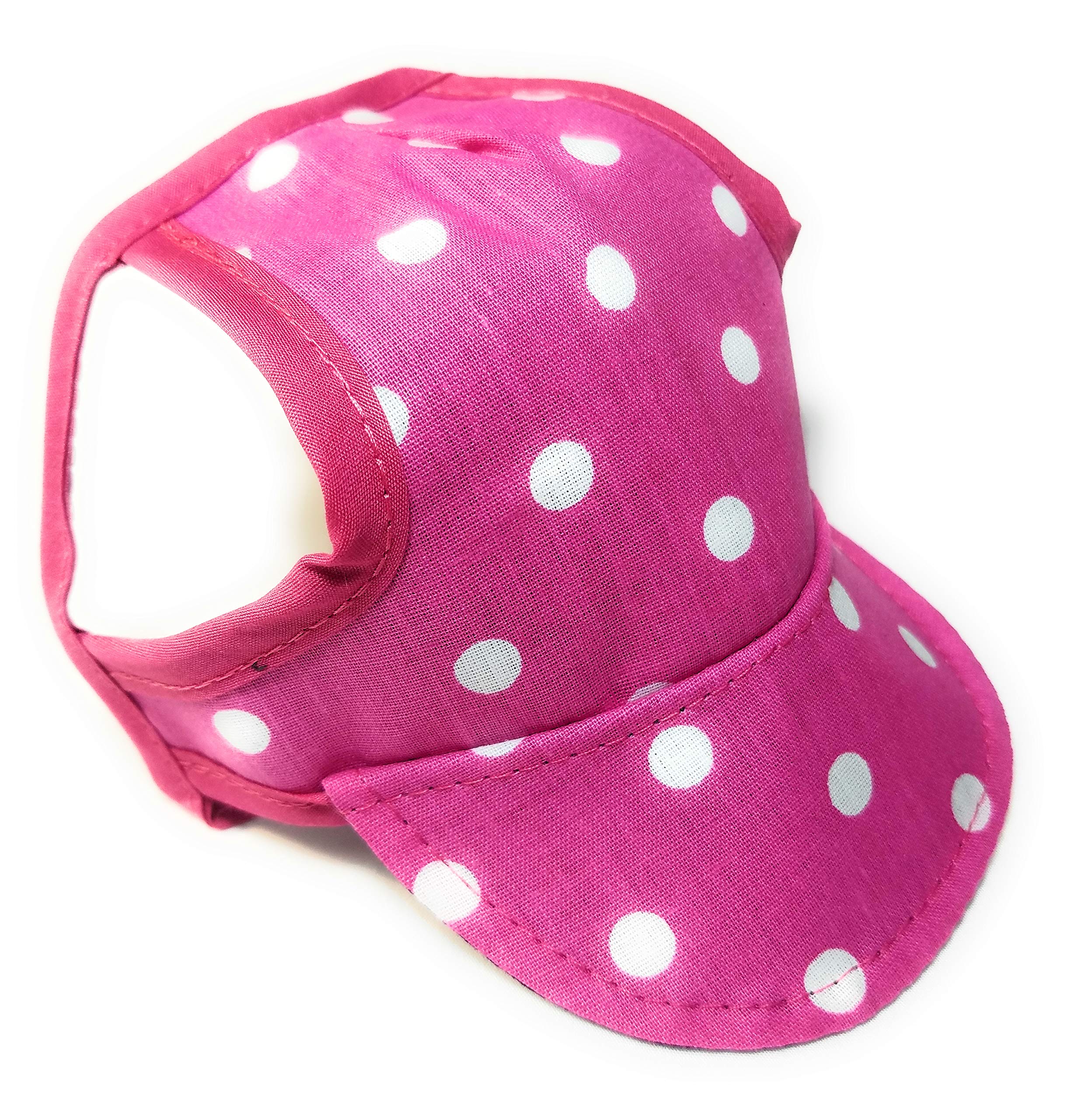 Polka Dot Pink Dog Hat - Cute & Stylish Pet Accessory for Small & Medium Dogs - Perfect for Photos, Parties & Outdoor Adventures