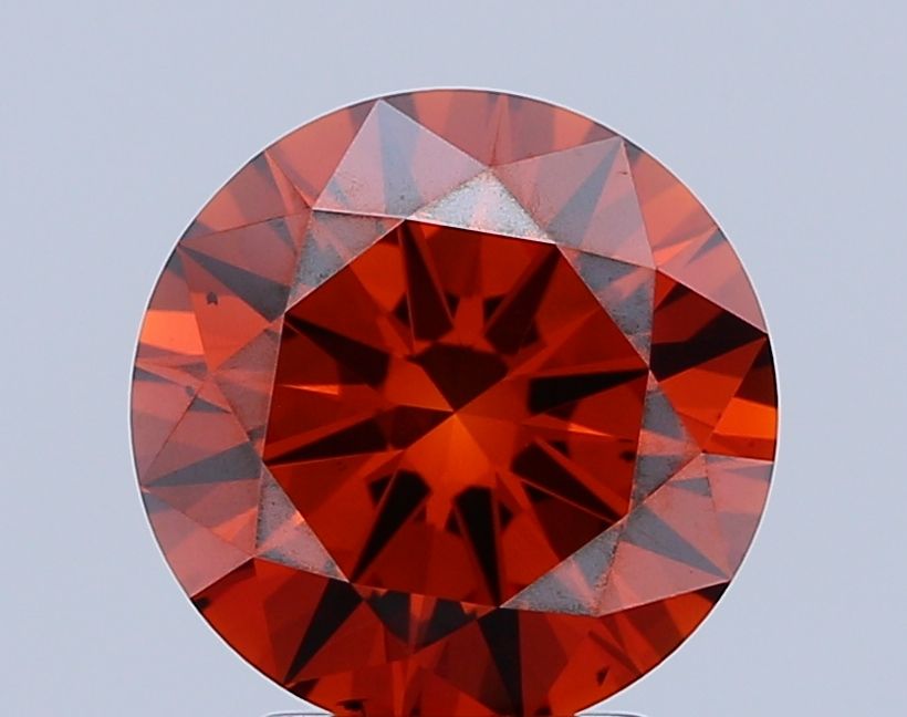 2.73 Carat Round Cut Fancy Orange Diamond Ring - Stunning Engagement & Wedding Jewelry for Special Occasions