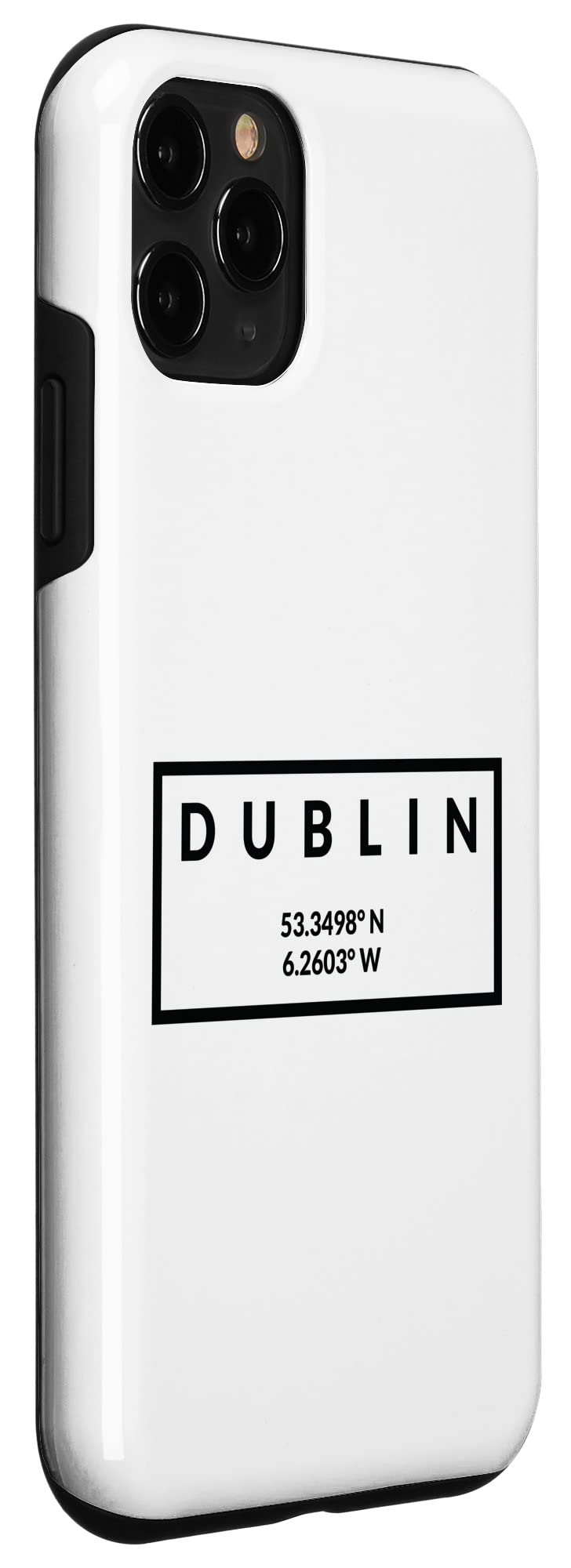 iPhone 11 Pro Case with Dublin Ireland Capital Coordinates Design - Slim Protective Cover for Travel Enthusiasts & City Lovers (Perfect for Everyday Use, Travel Souvenirs & Gift Giving)